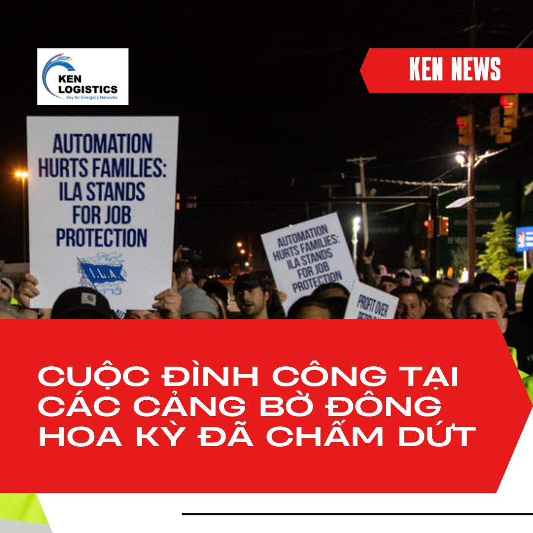 CUỘC ĐÌNH CÔNG TẠI CÁC CẢNG BỜ ĐÔNG HOA KỲ ĐÃ CHẤM DỨT