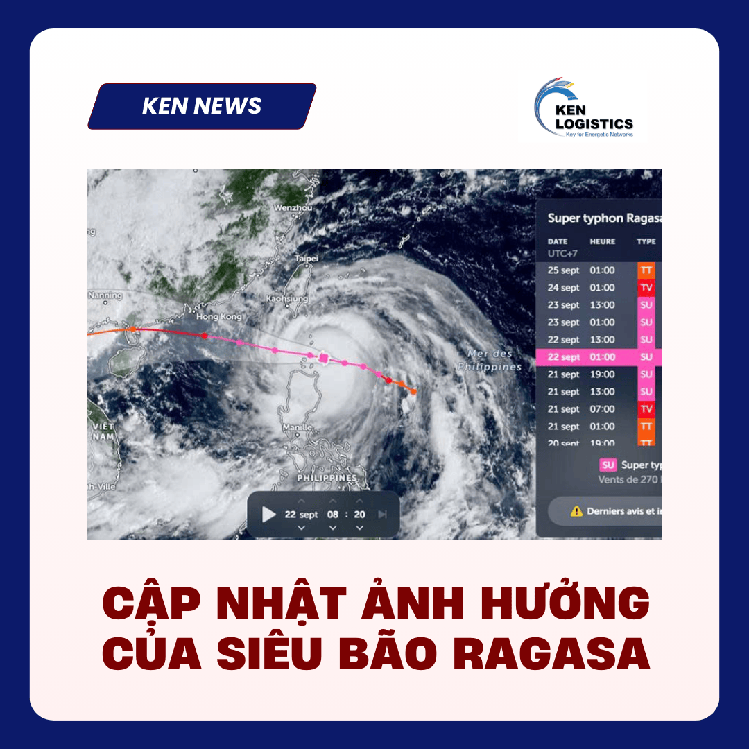 CẬP NHẬT – ẢNH HƯỞNG CỦA SIÊU BÃO RAGASA