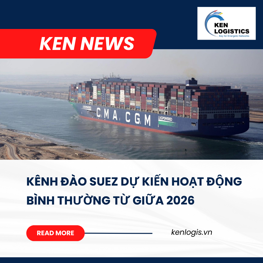 KÊNH ĐÀO SUEZ DỰ KIẾN HOẠT ĐỘNG BÌNH THƯỜNG  TỪ GIỮA 2026