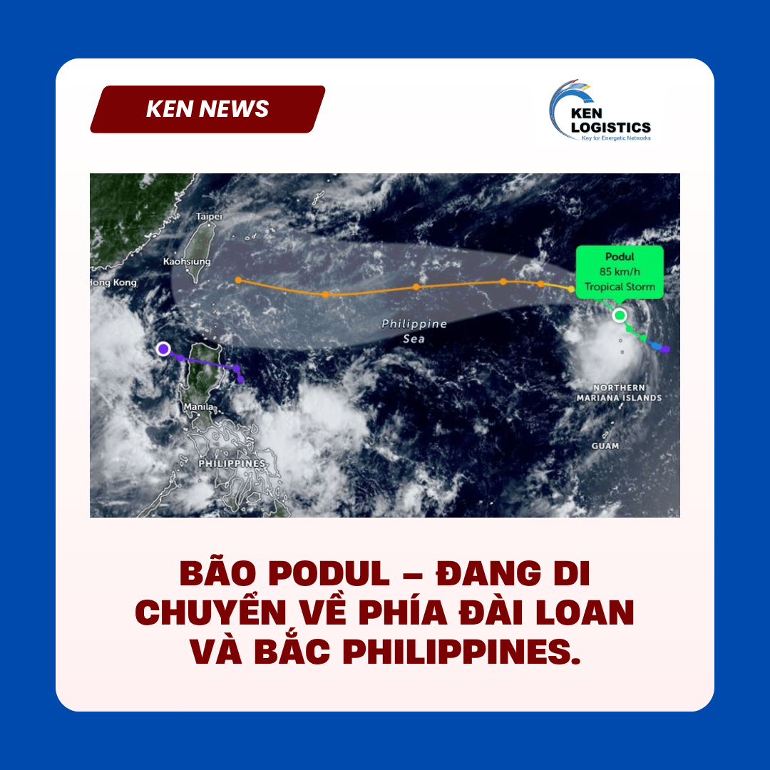 BÃO PODUL – ĐANG DI CHUYỂN VỀ PHÍA ĐÀI LOAN VÀ BẮC PHILIPPINES