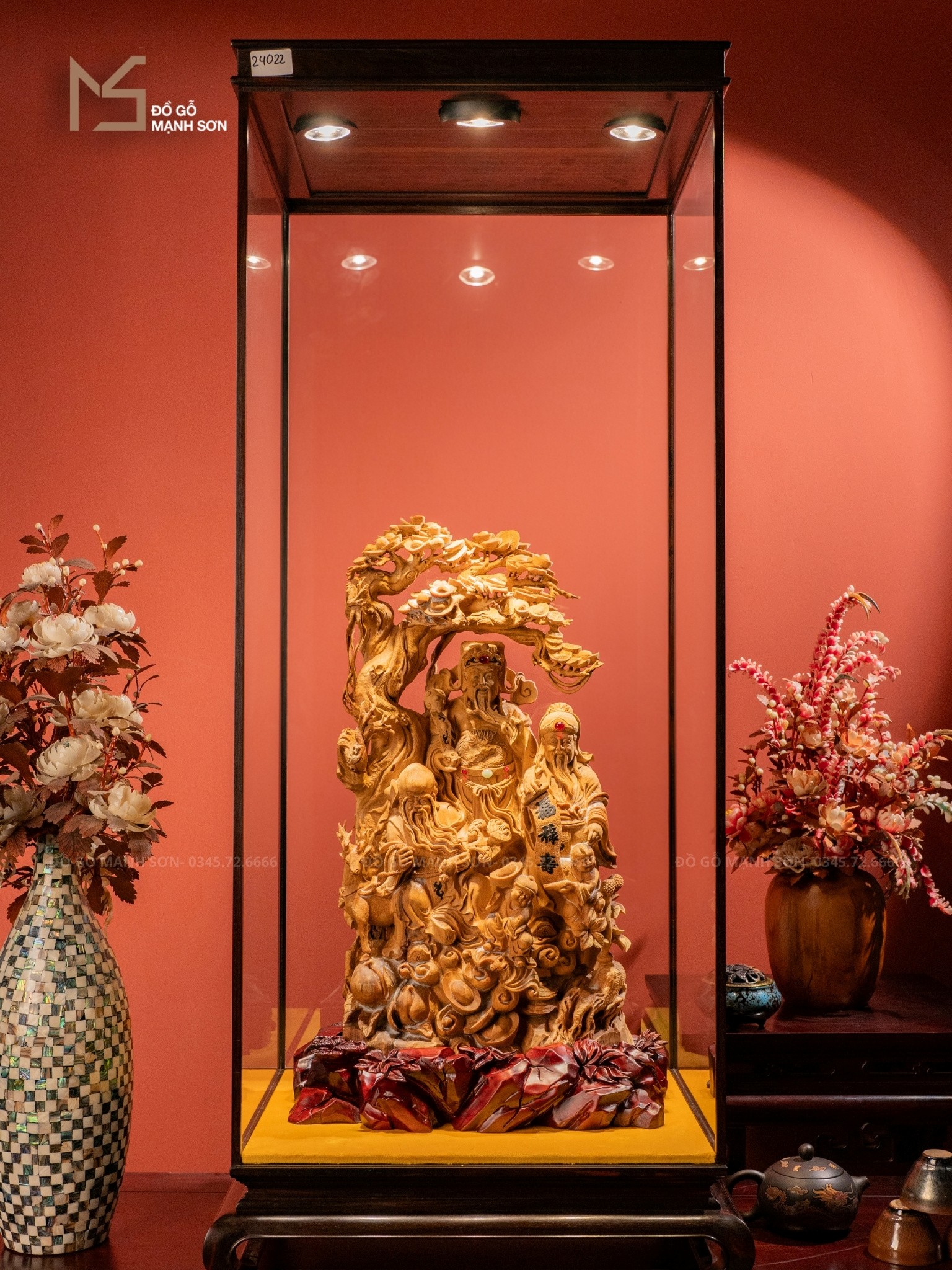 Tượng Tam Đa đại diện cho những ước nguyện tuyệt vời của đời người 