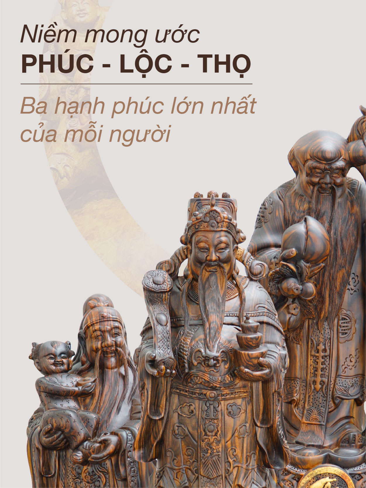 Ý nghĩa tượng Tam Đa - Phúc Lộc Thọ