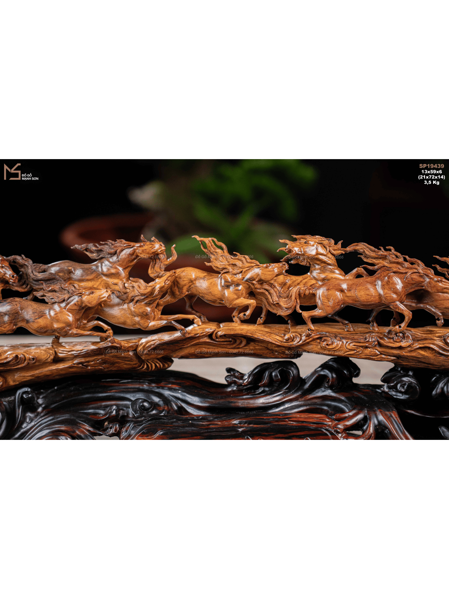 TƯỢNG BÁT MÃ TRUY PHONG - GỖ SƯA GIÀ QUẢNG BÌNH