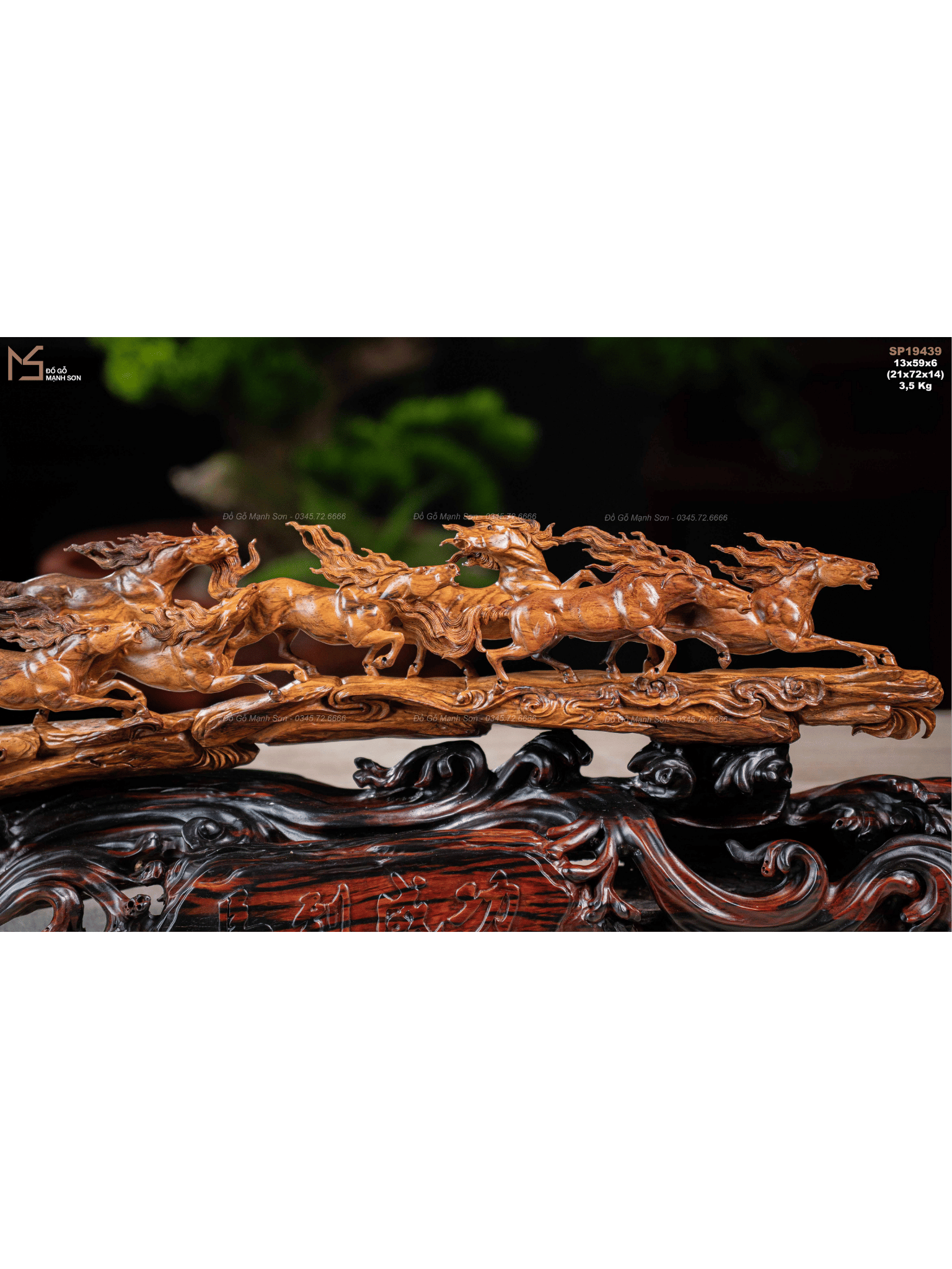TƯỢNG BÁT MÃ TRUY PHONG - GỖ SƯA GIÀ QUẢNG BÌNH