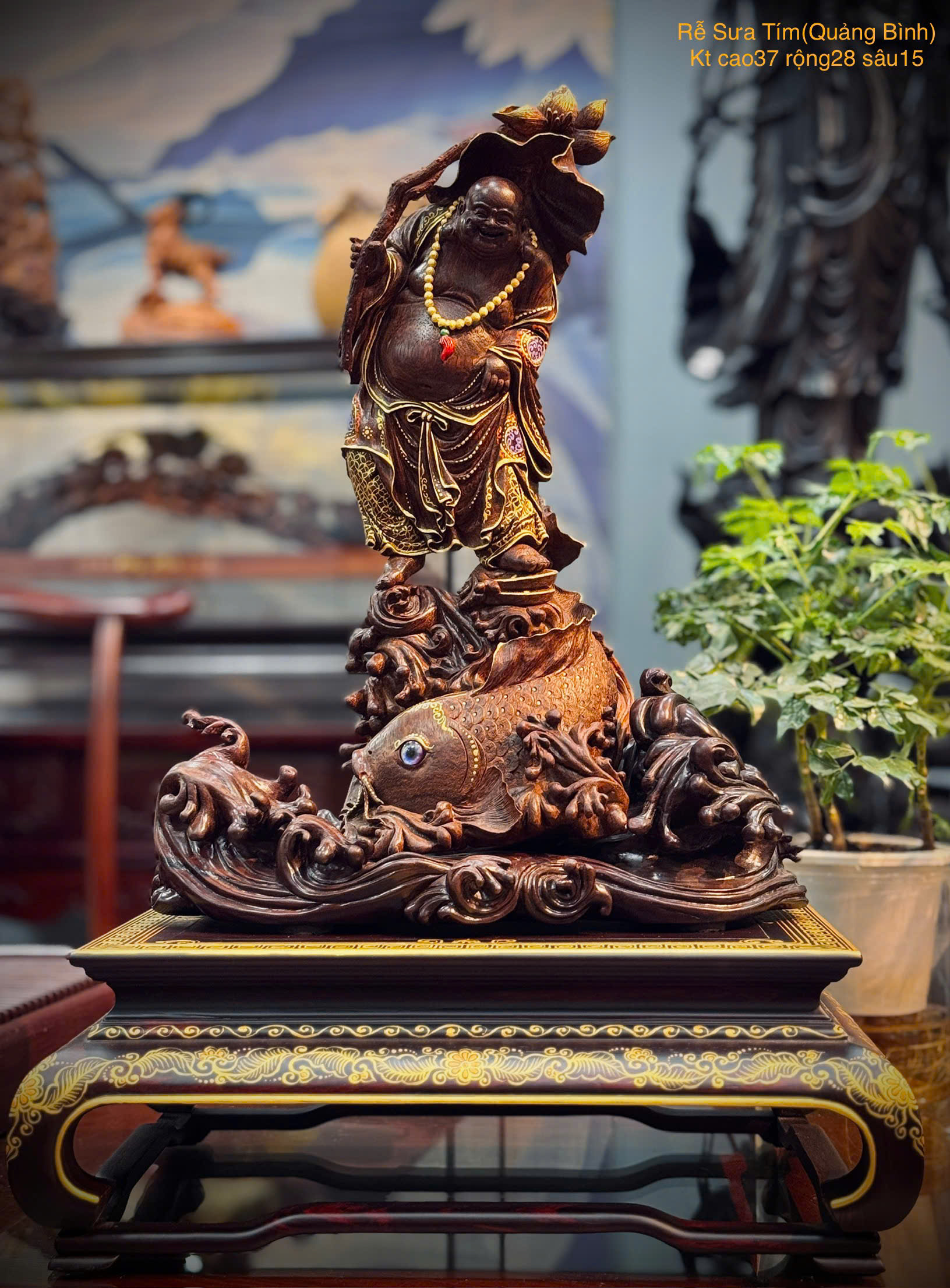 TƯỢNG DI LẶC GỖ SƯA