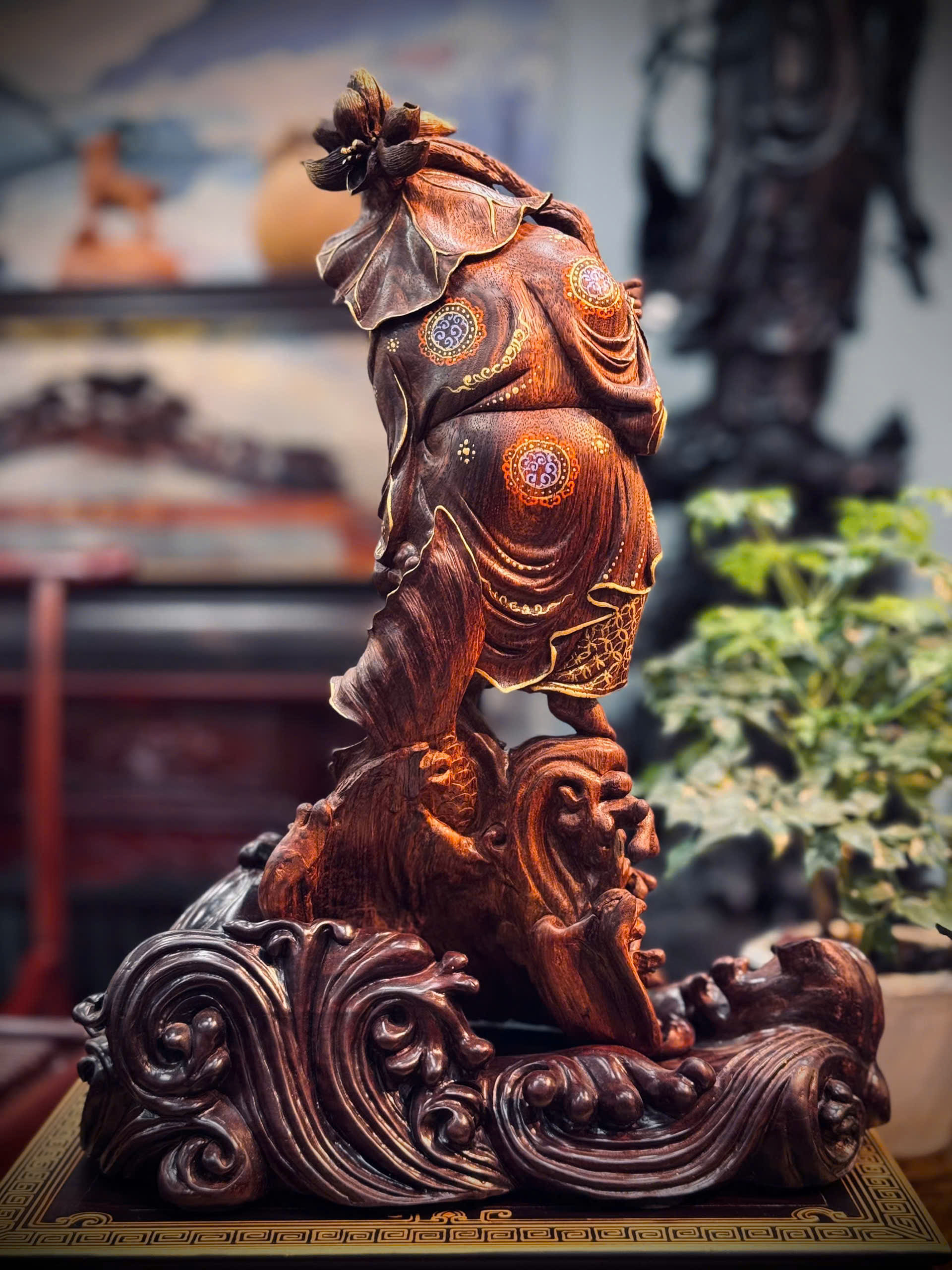 TƯỢNG DI LẶC GỖ SƯA