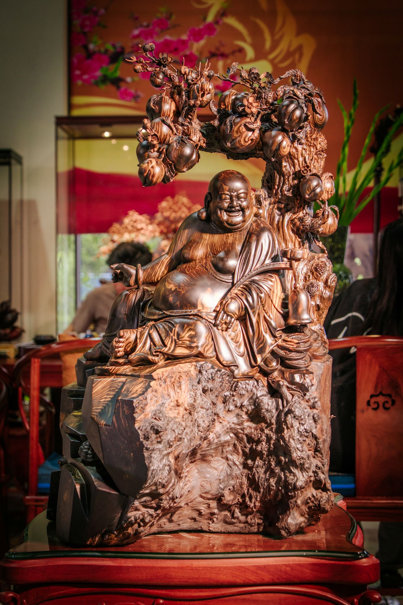 TƯỢNG DI LẶC GỖ NU MUN