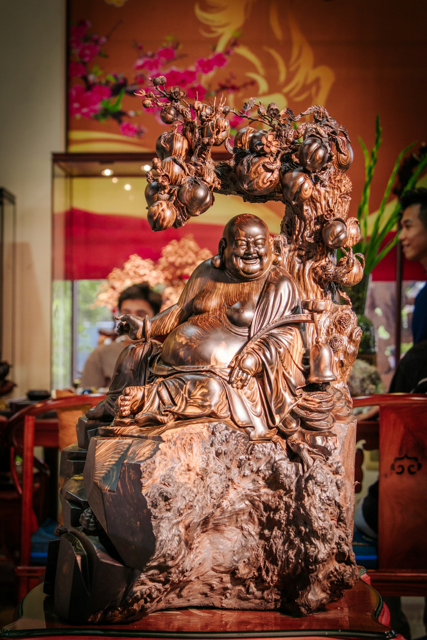 TƯỢNG DI LẶC GỖ NU MUN