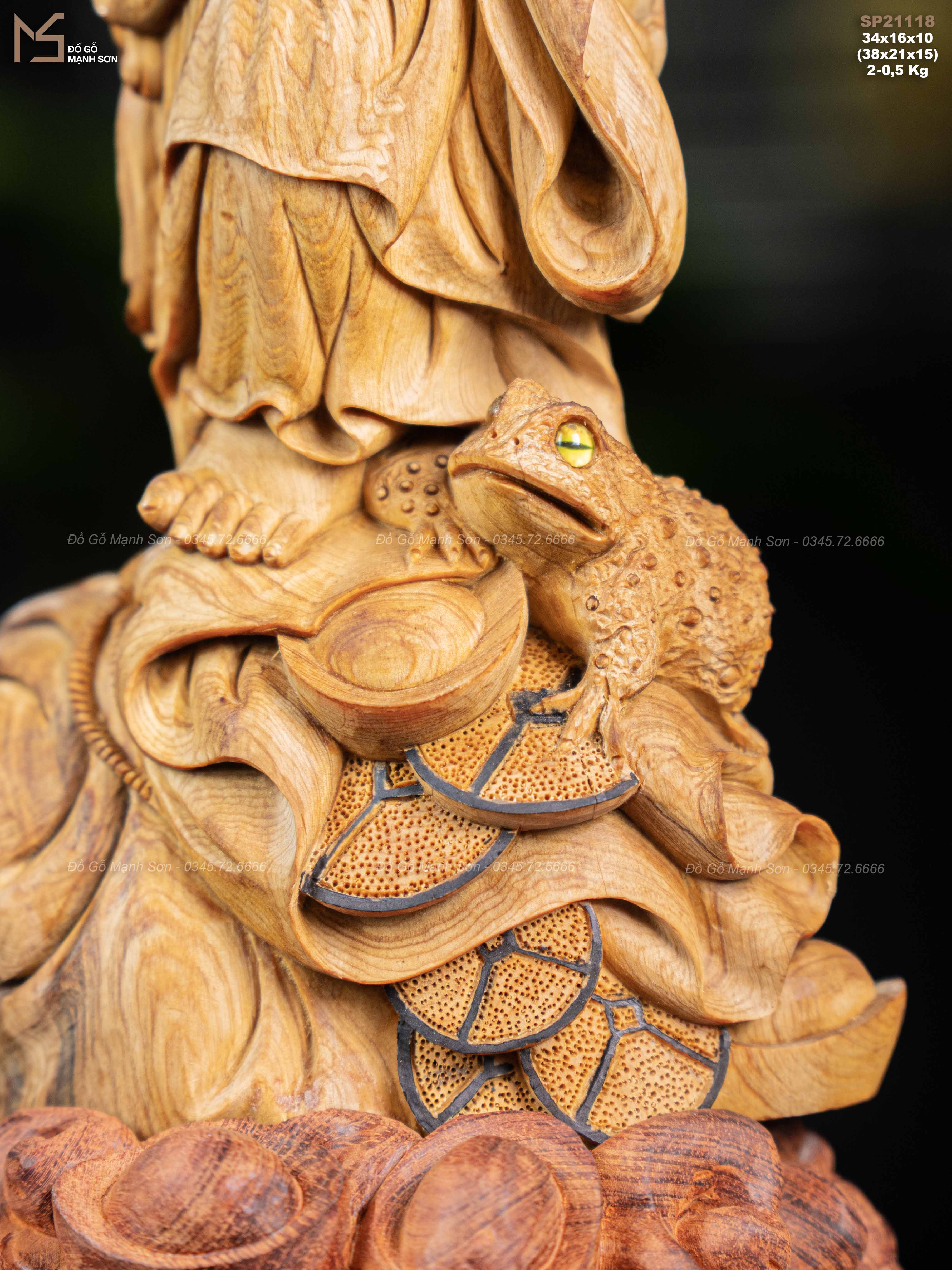 TƯỢNG DI LẶC - GỖ HOÀNG ĐÀN