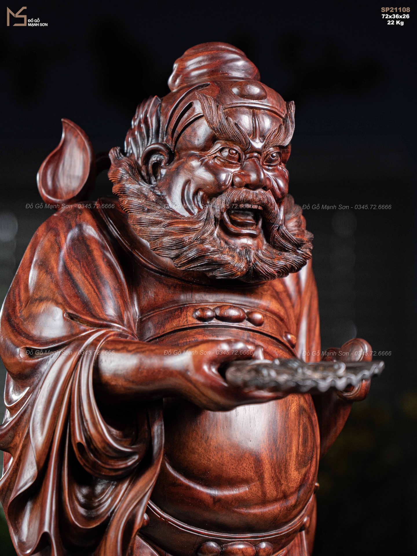 TƯỢNG ĐƯỜNG CHUNG QUỲ - GỖ TRẮC