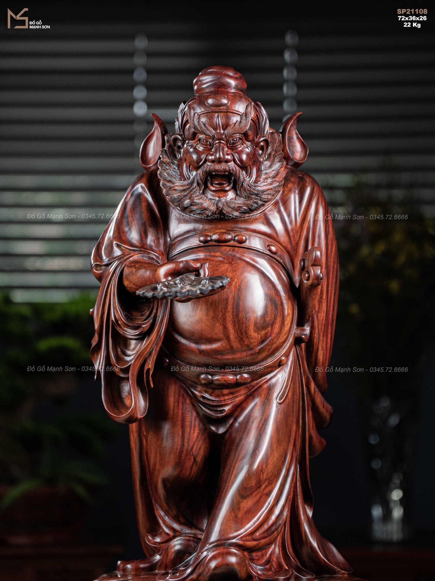 TƯỢNG ĐƯỜNG CHUNG QUỲ - GỖ TRẮC