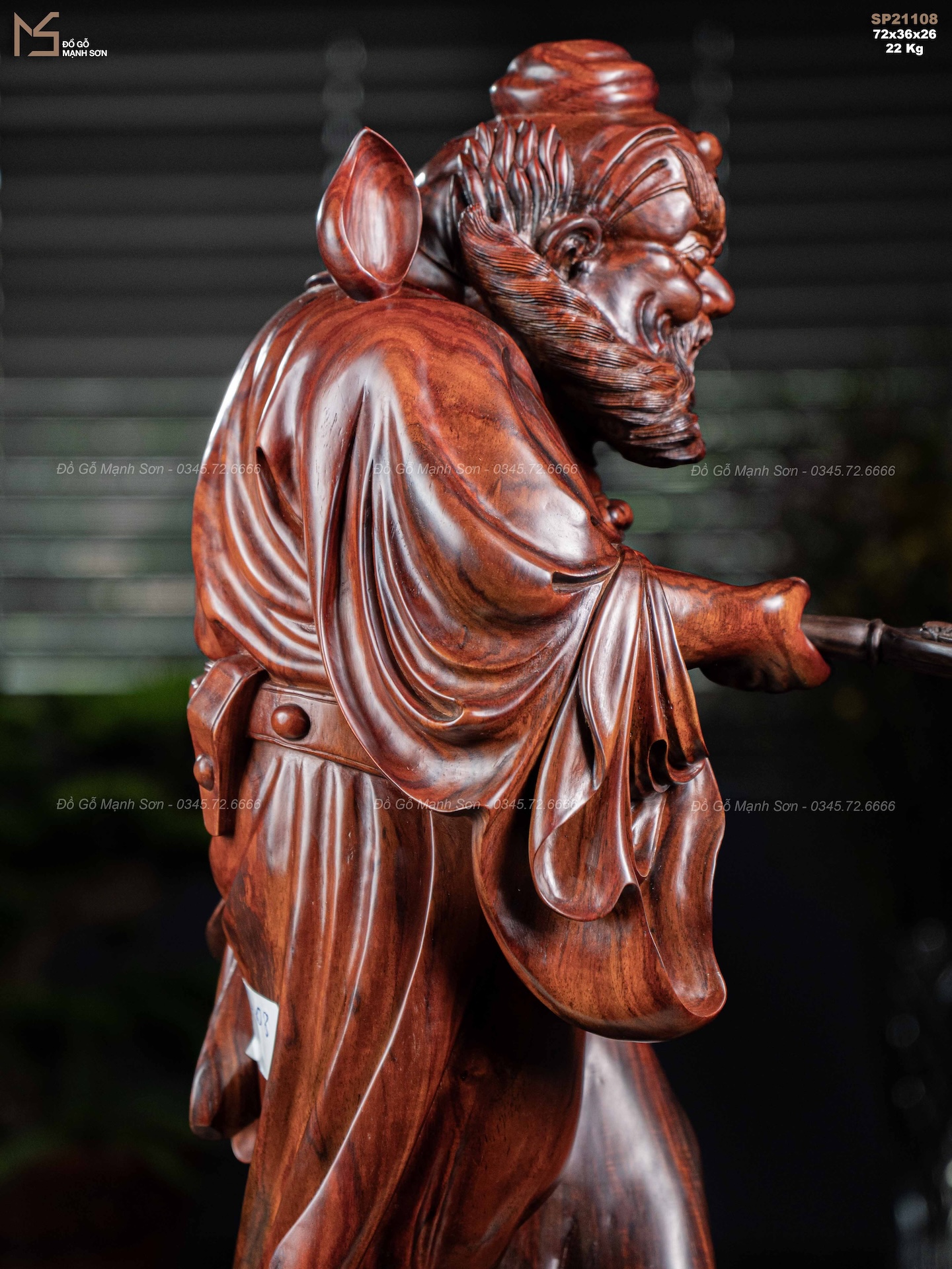 TƯỢNG ĐƯỜNG CHUNG QUỲ - GỖ TRẮC