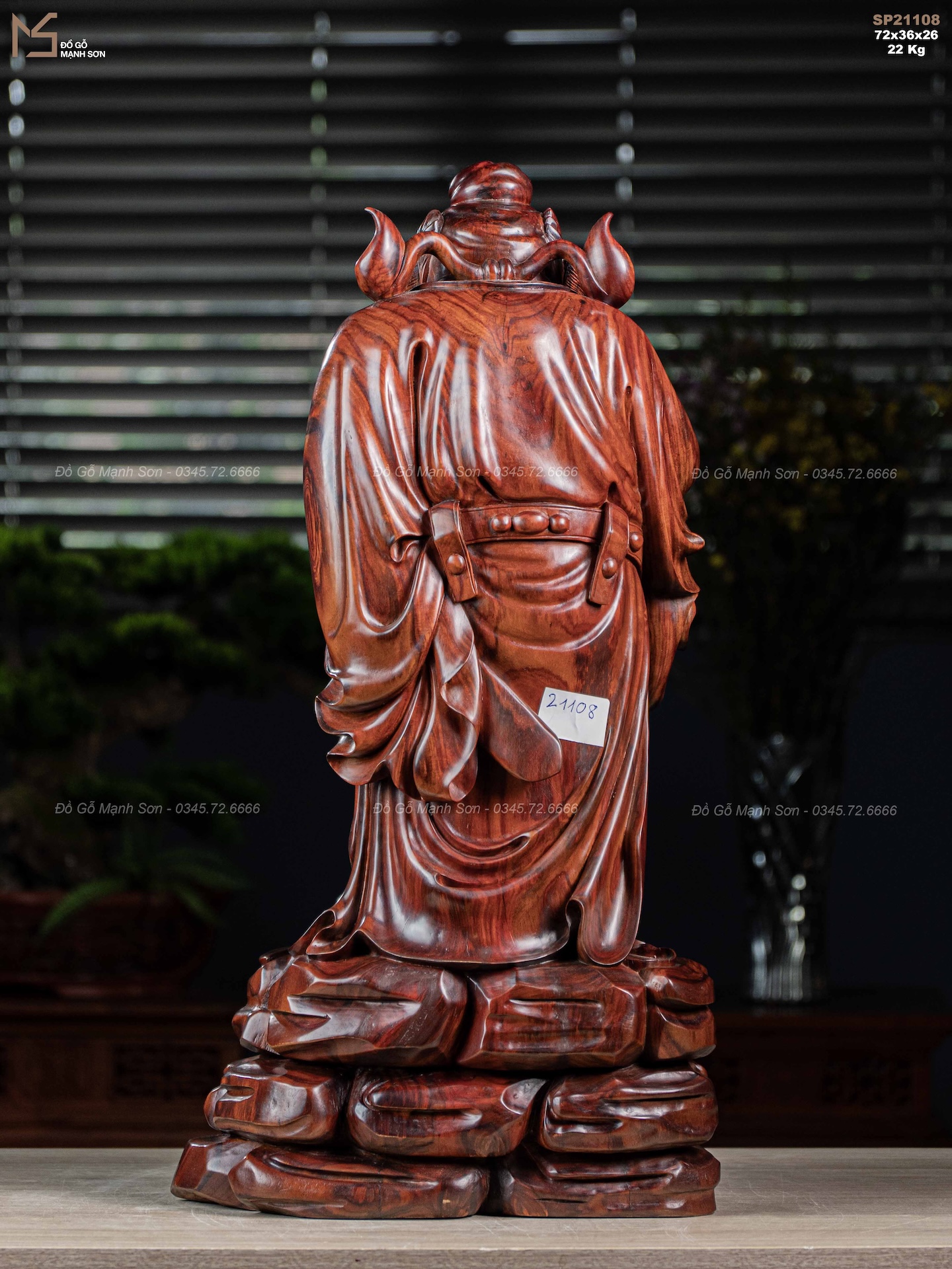 TƯỢNG ĐƯỜNG CHUNG QUỲ - GỖ TRẮC