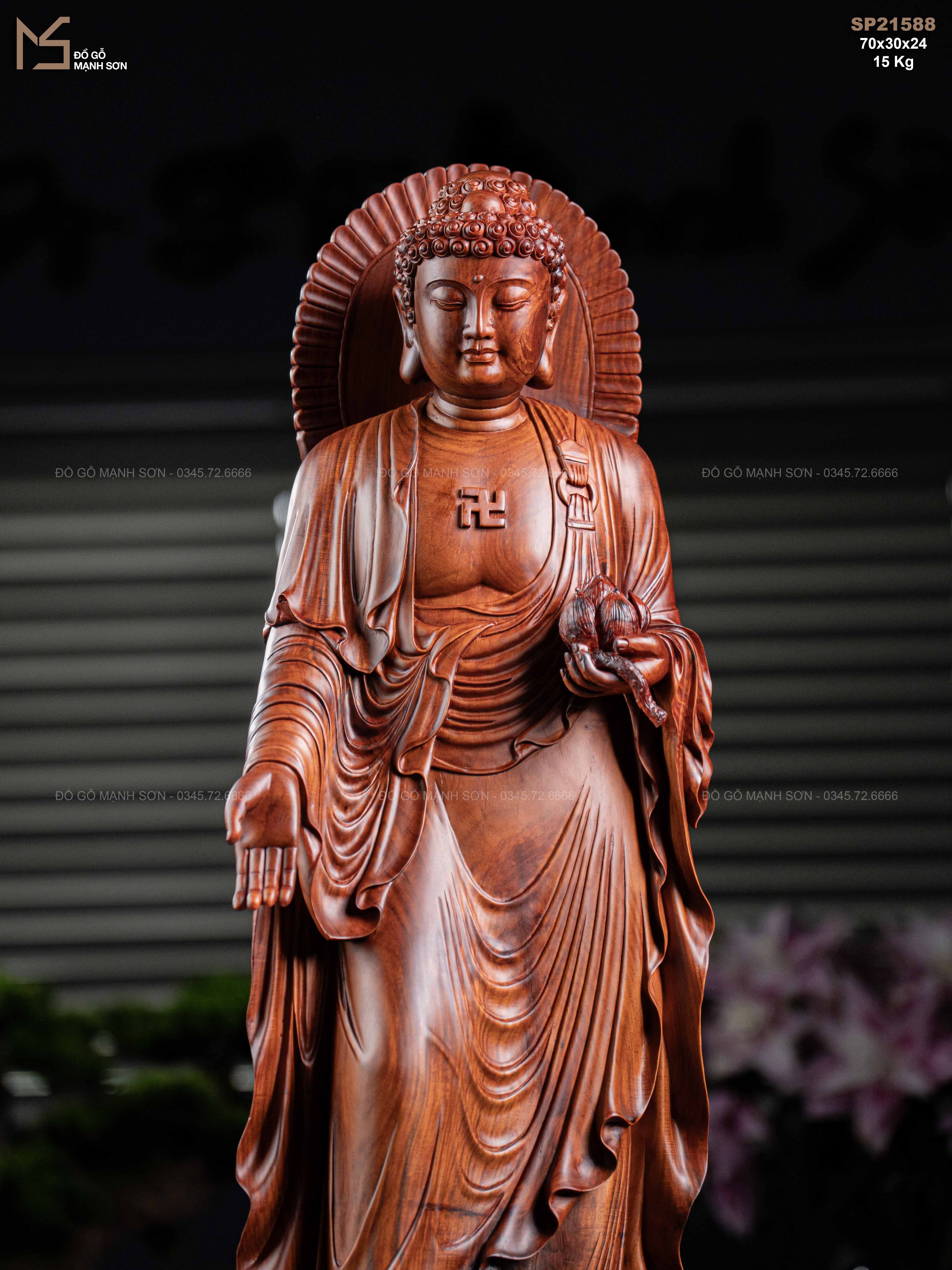 TƯỢNG PHẬT A DI ĐÀ - GÔ TRẮC