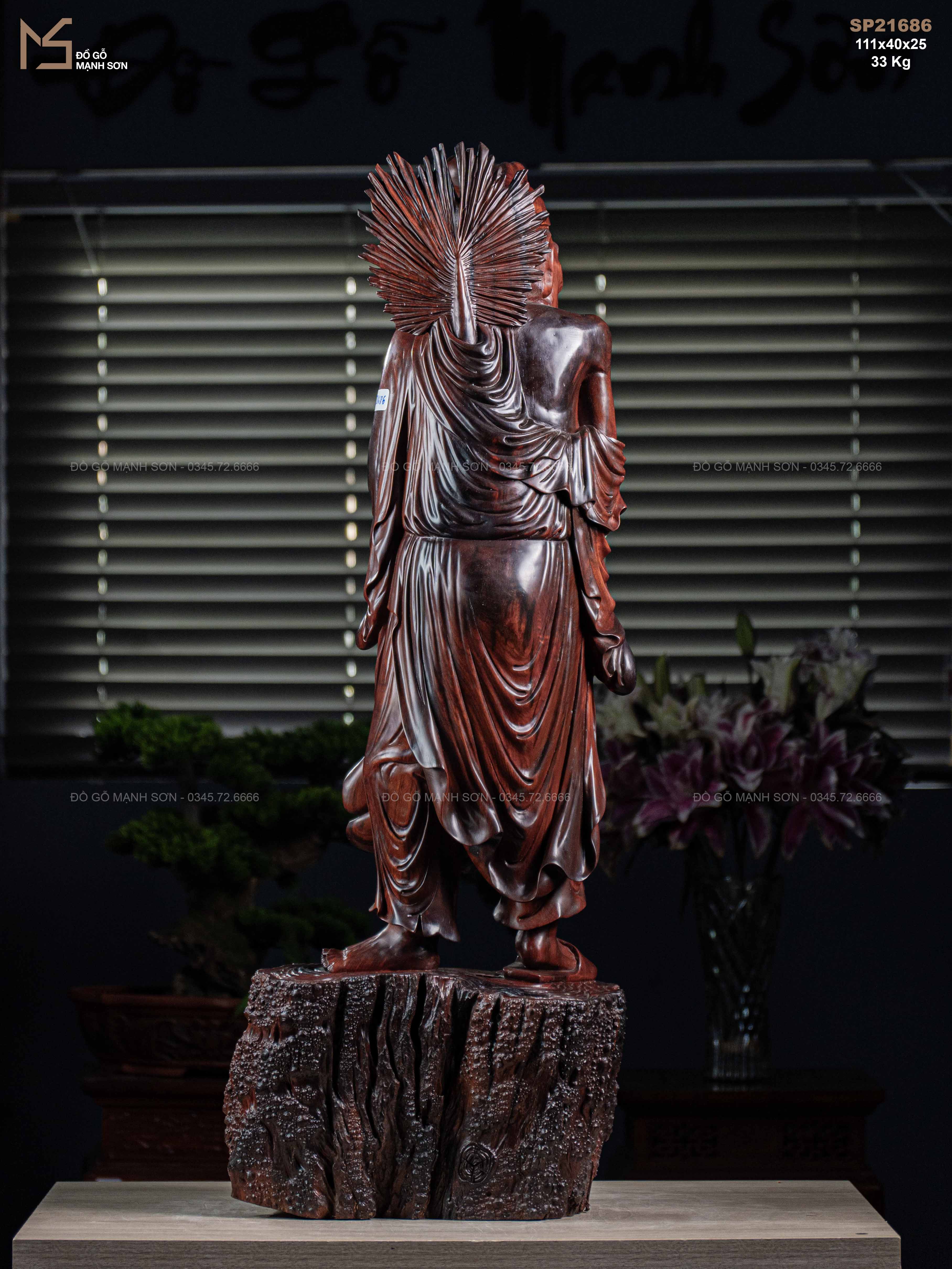 TƯỢNG TẾ CÔNG HOÀ THƯỢNG - GỖ TRẮC