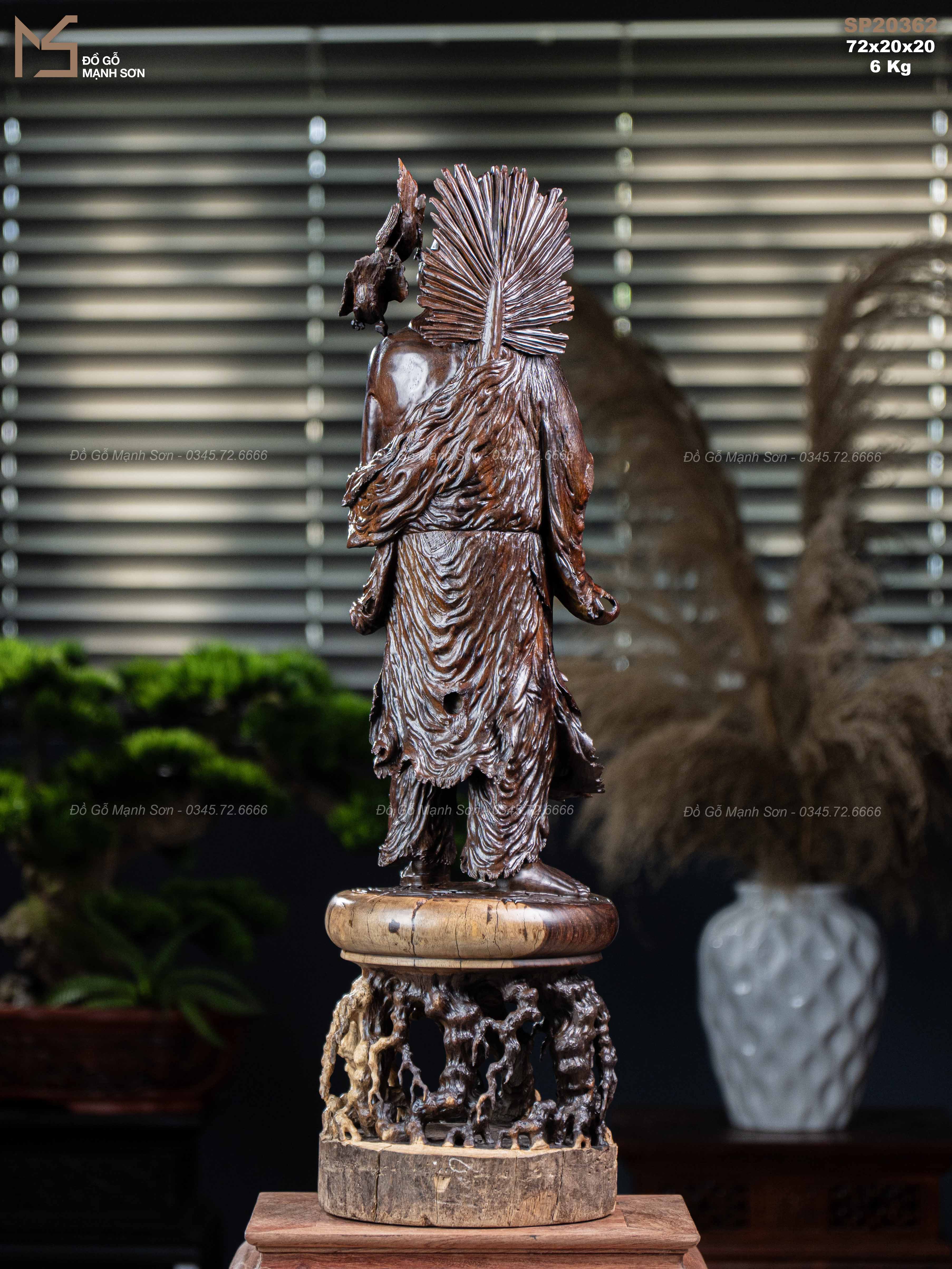TƯỢNG TẾ CÔNG HOÀ THƯỢNG - GỖ TRẮC