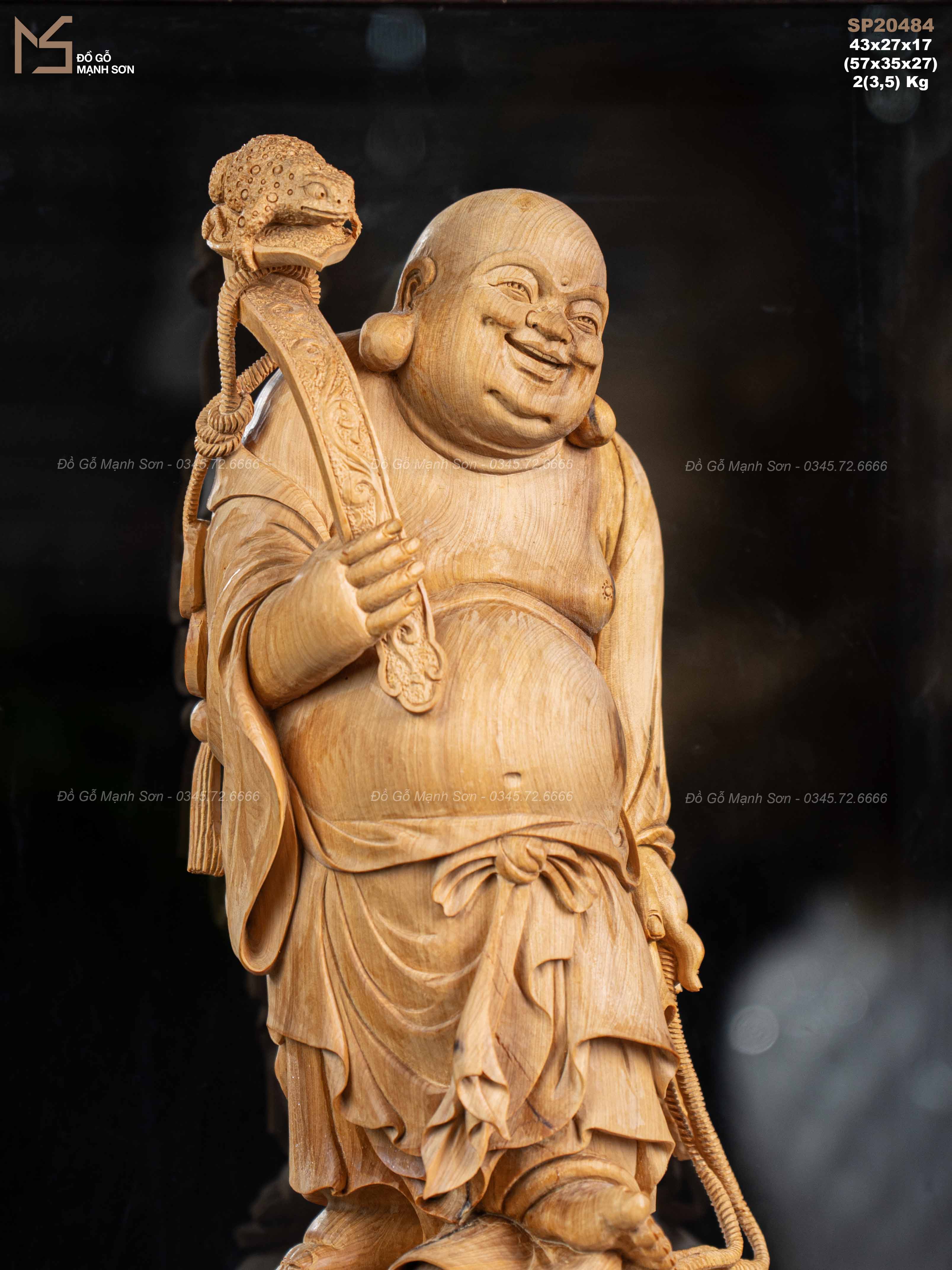 TƯỢNG DI LẶC - GỖ HOÀNG ĐÀN