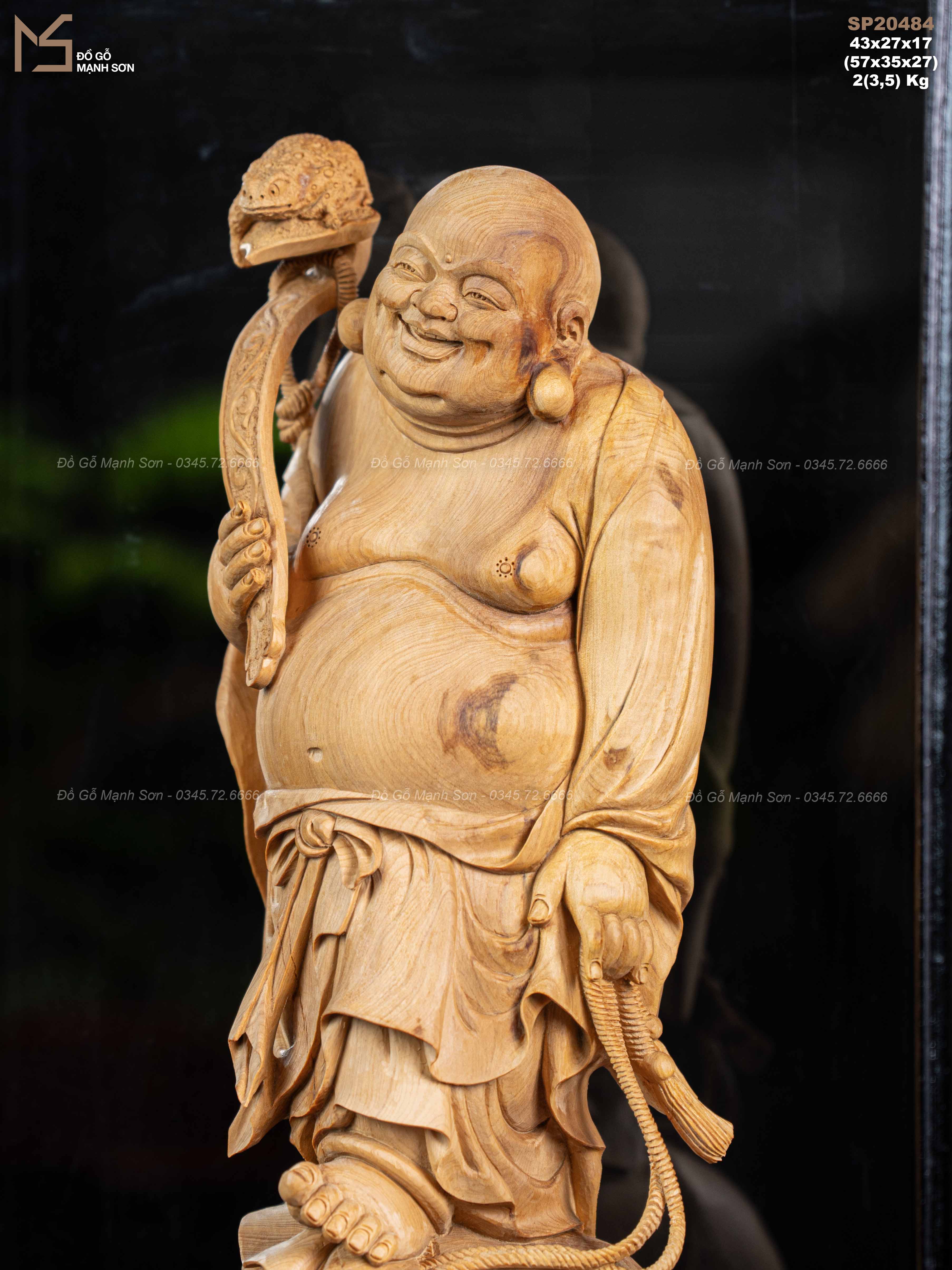 TƯỢNG DI LẶC - GỖ HOÀNG ĐÀN