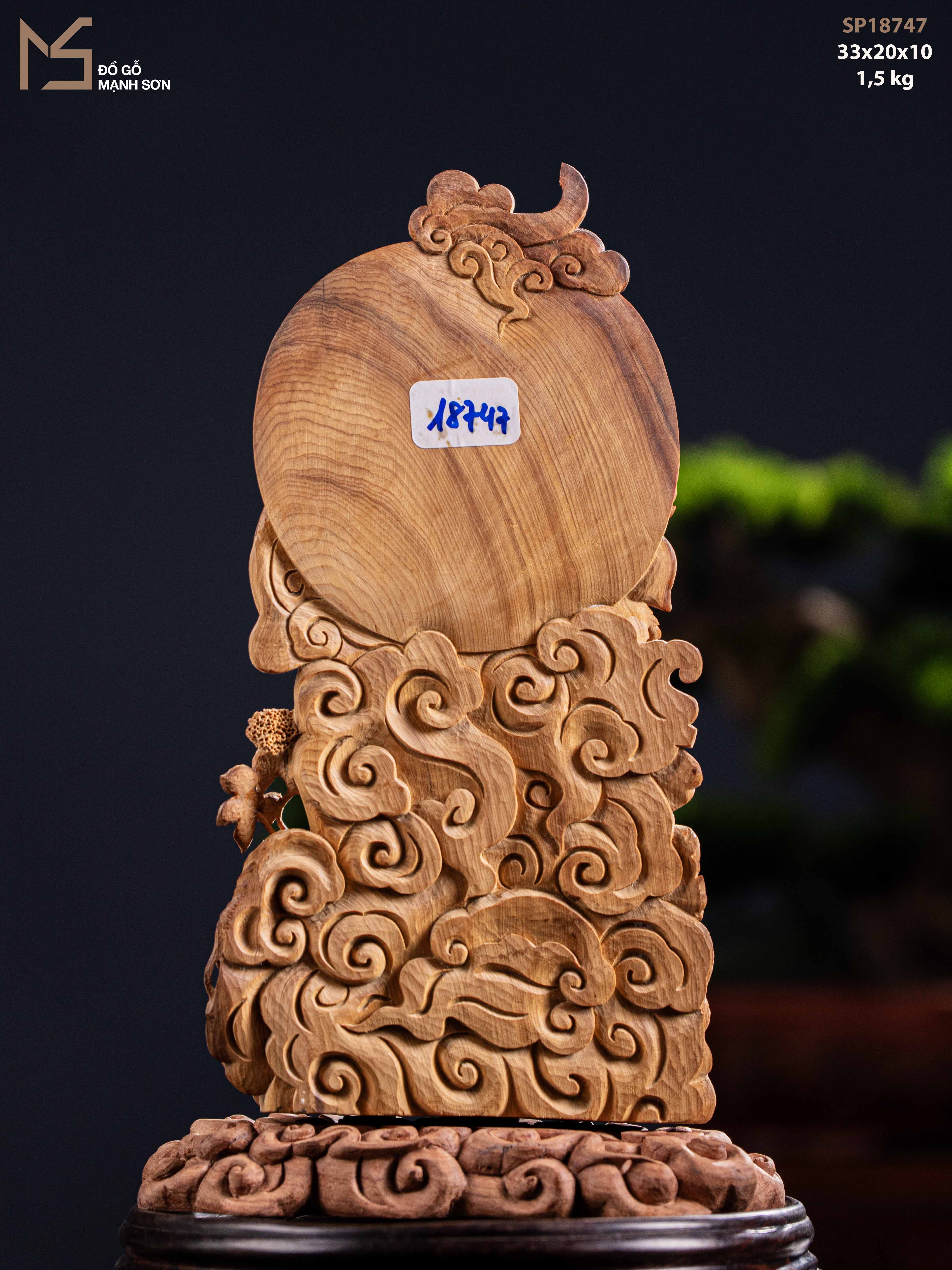 TƯỢNG DI LẶC - GỖ HOÀNG ĐÀN