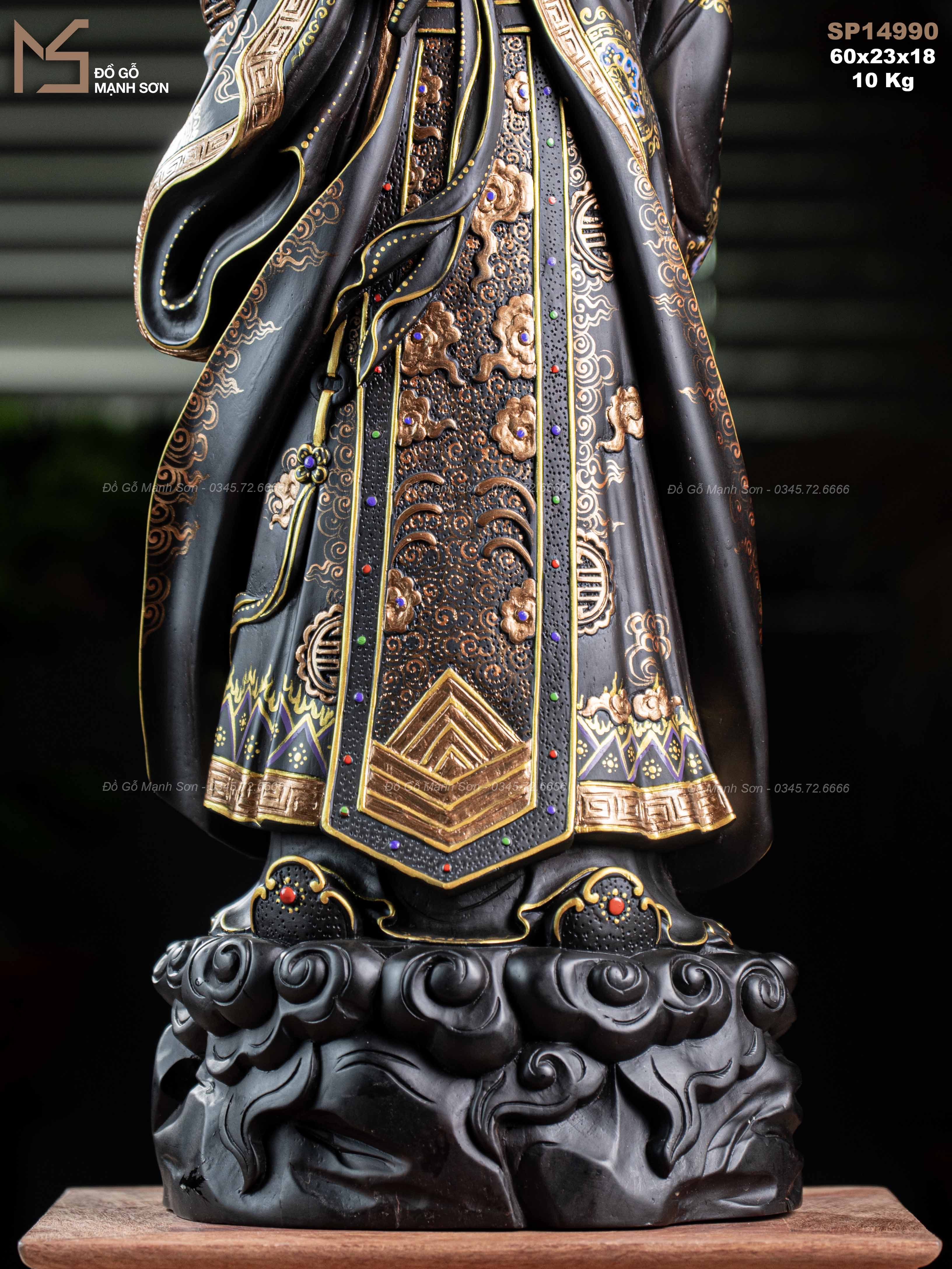 TƯỢNG KHỔNG MINH - GỖ TỬ ĐÀN
