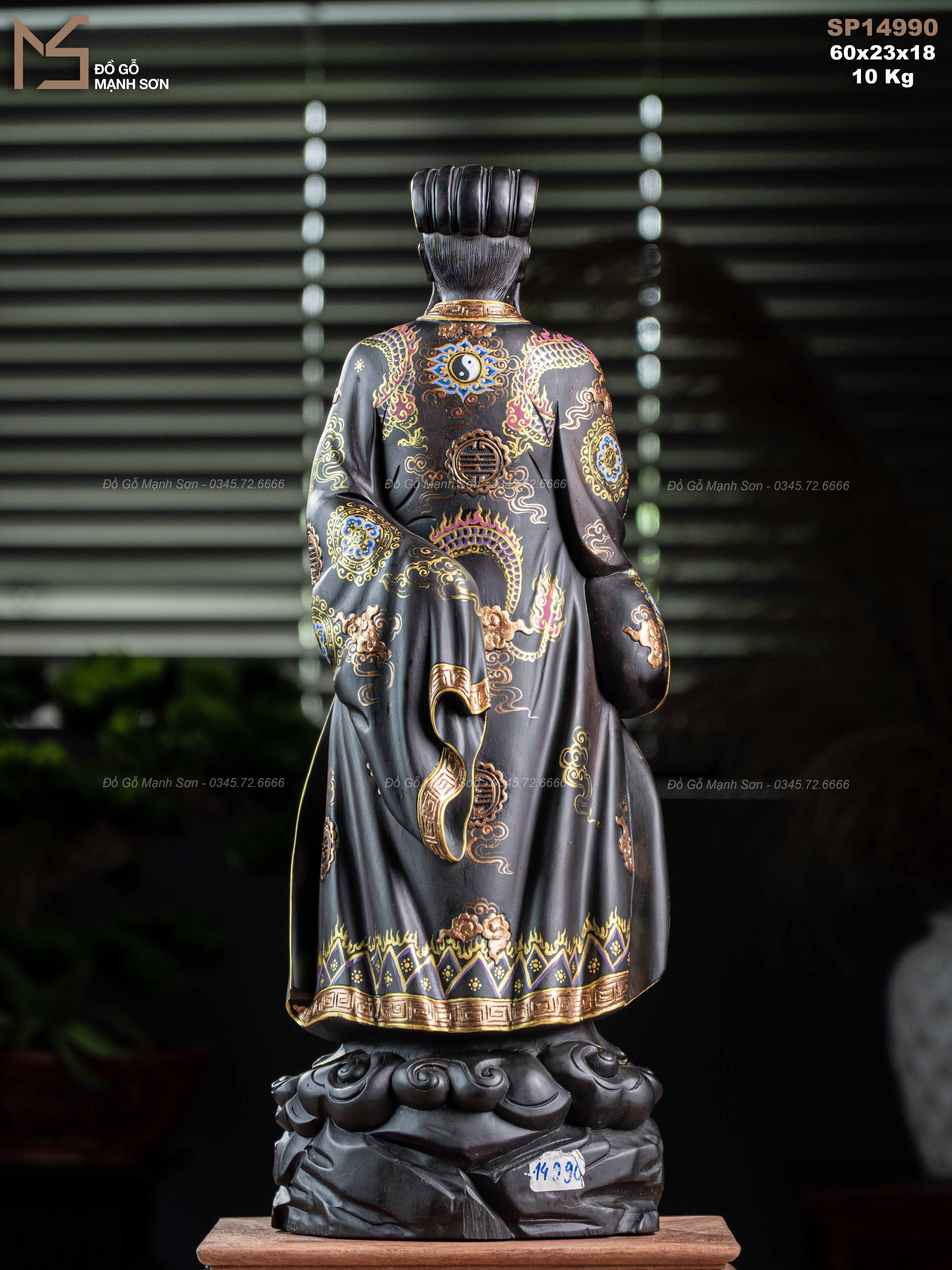 TƯỢNG KHỔNG MINH - GỖ TỬ ĐÀN