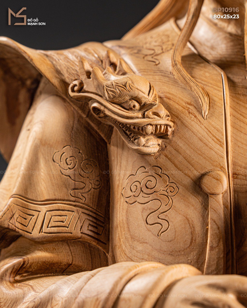 TƯỢNG KHỔNG MINH - GỖ HOÀNG ĐÀN