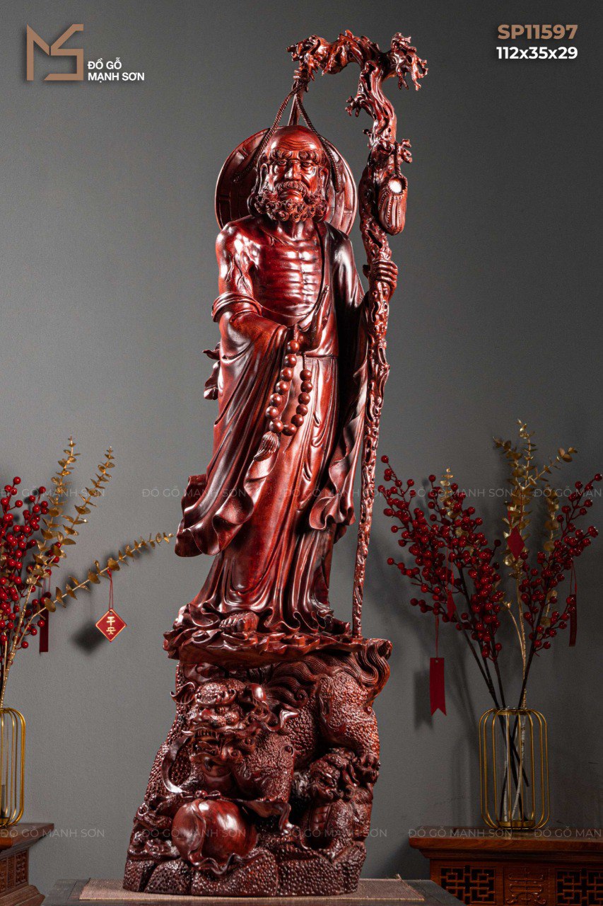 TƯỢNG ĐẠT MA PHỤC LÂN - GỖ TỬ ĐÀN Đồ Gỗ Mạnh Sơn - Thương Hiệu Nổi ...