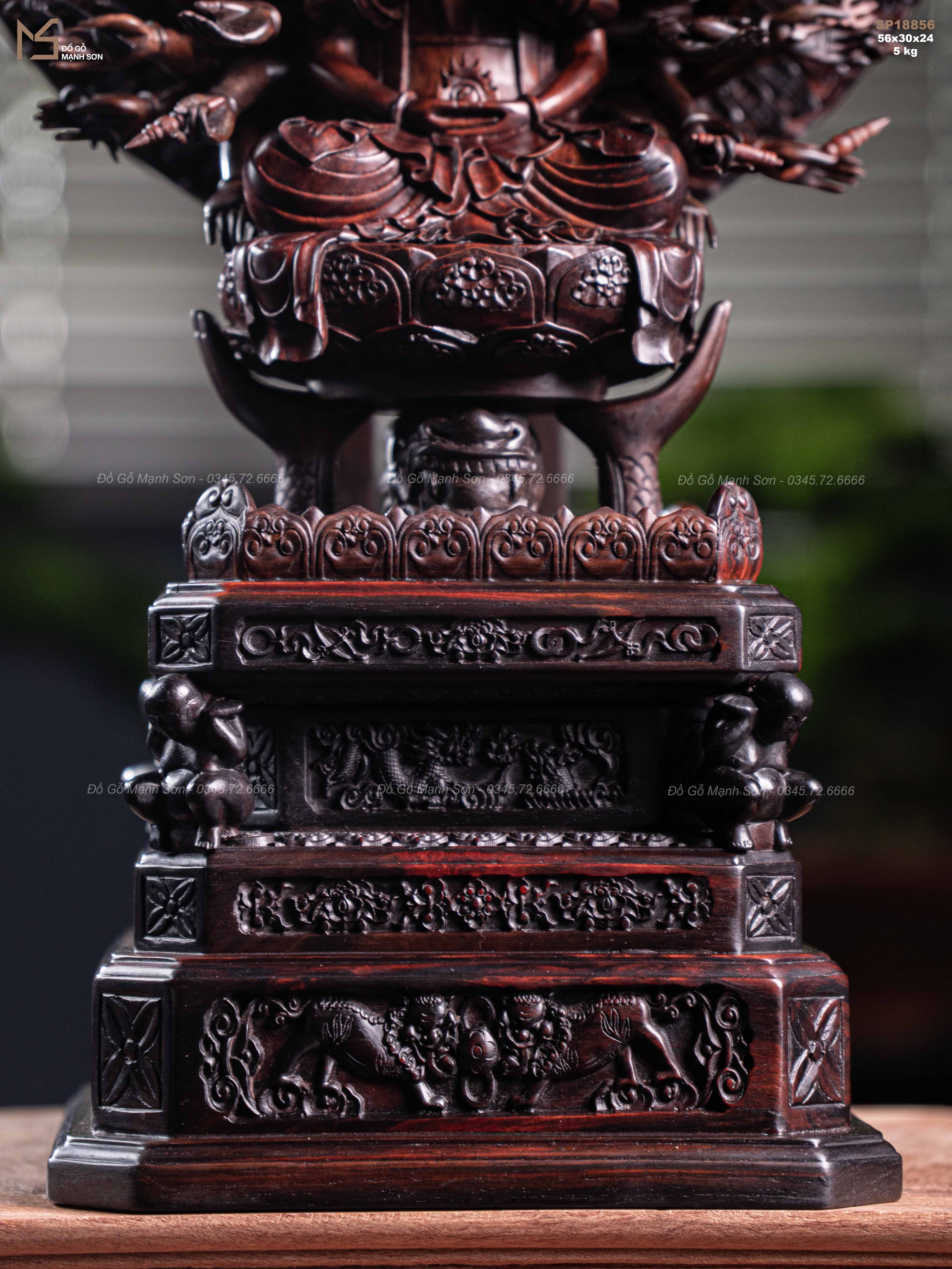 TƯỢNG GỖ PHẬT THIÊN THỦ THIÊN NHÃN - GỖ TRẮC
