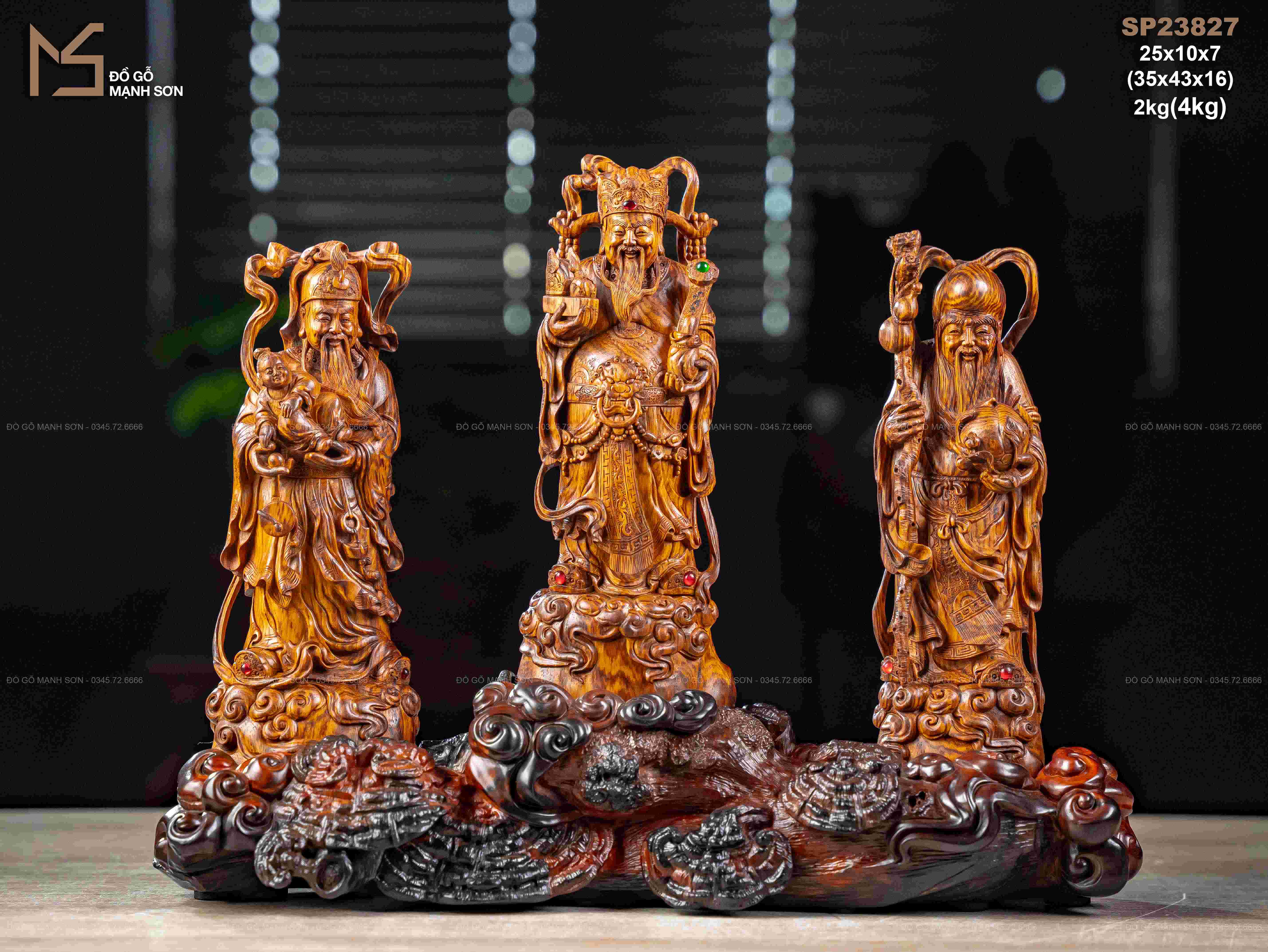 TƯỢNG TAM ĐA GỖ SƯA