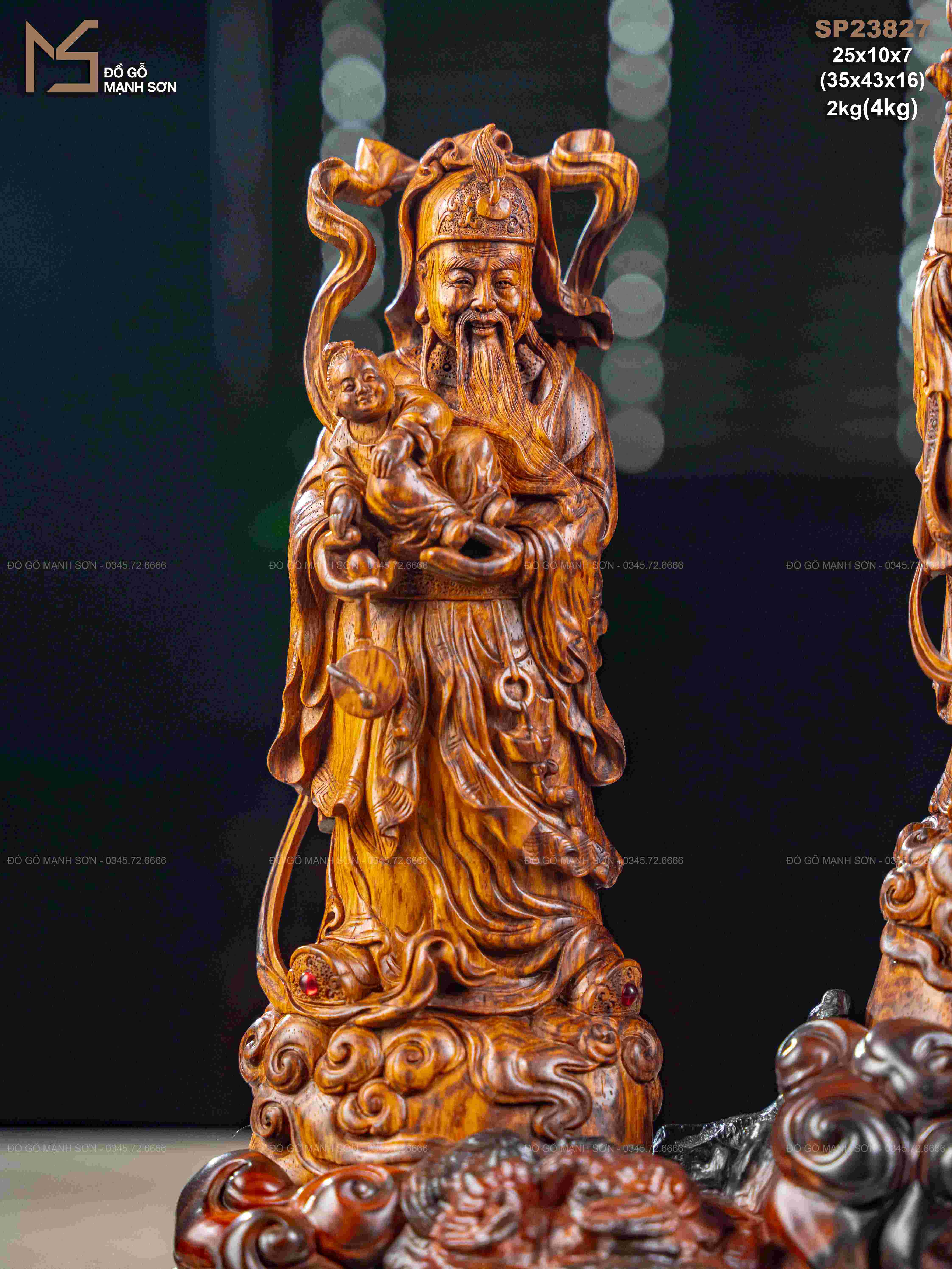 TƯỢNG TAM ĐA GỖ SƯA