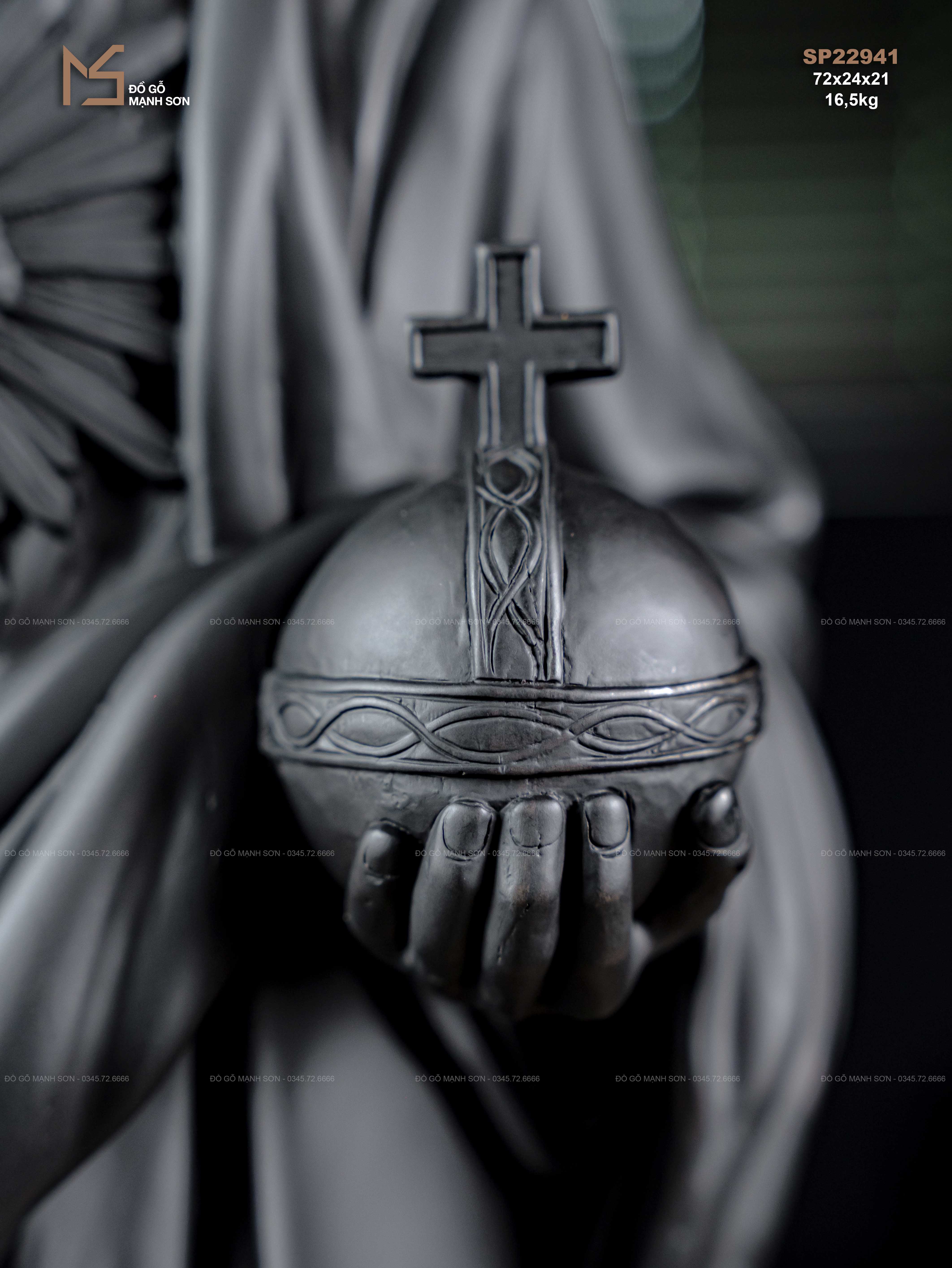 TƯỢNG CHÚA JESUS - GỖ MUN SỪNG KHÁNH HOÀ