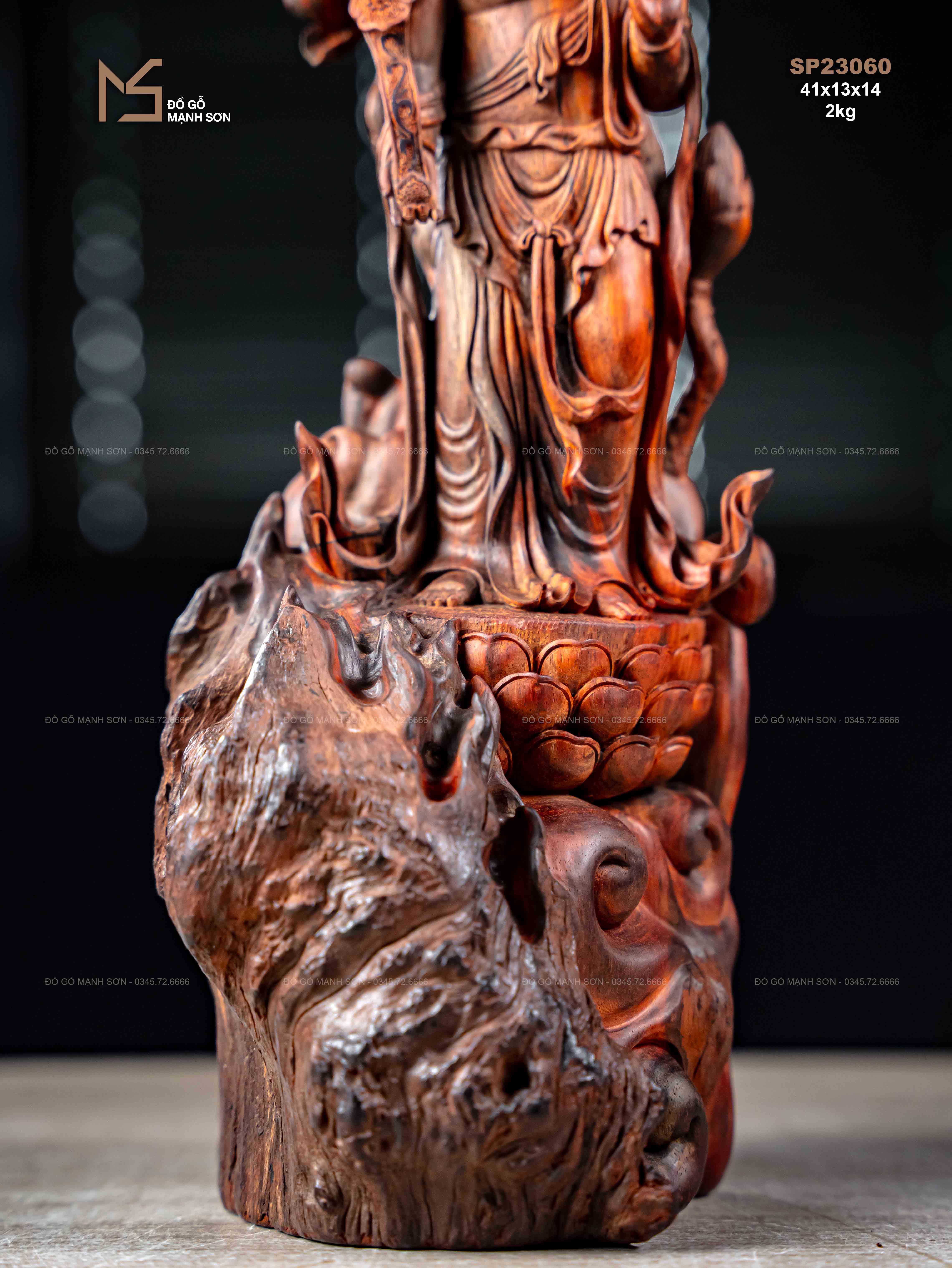 TƯỢNG PHẬT QUAN ÂM - GỖ TRẮC