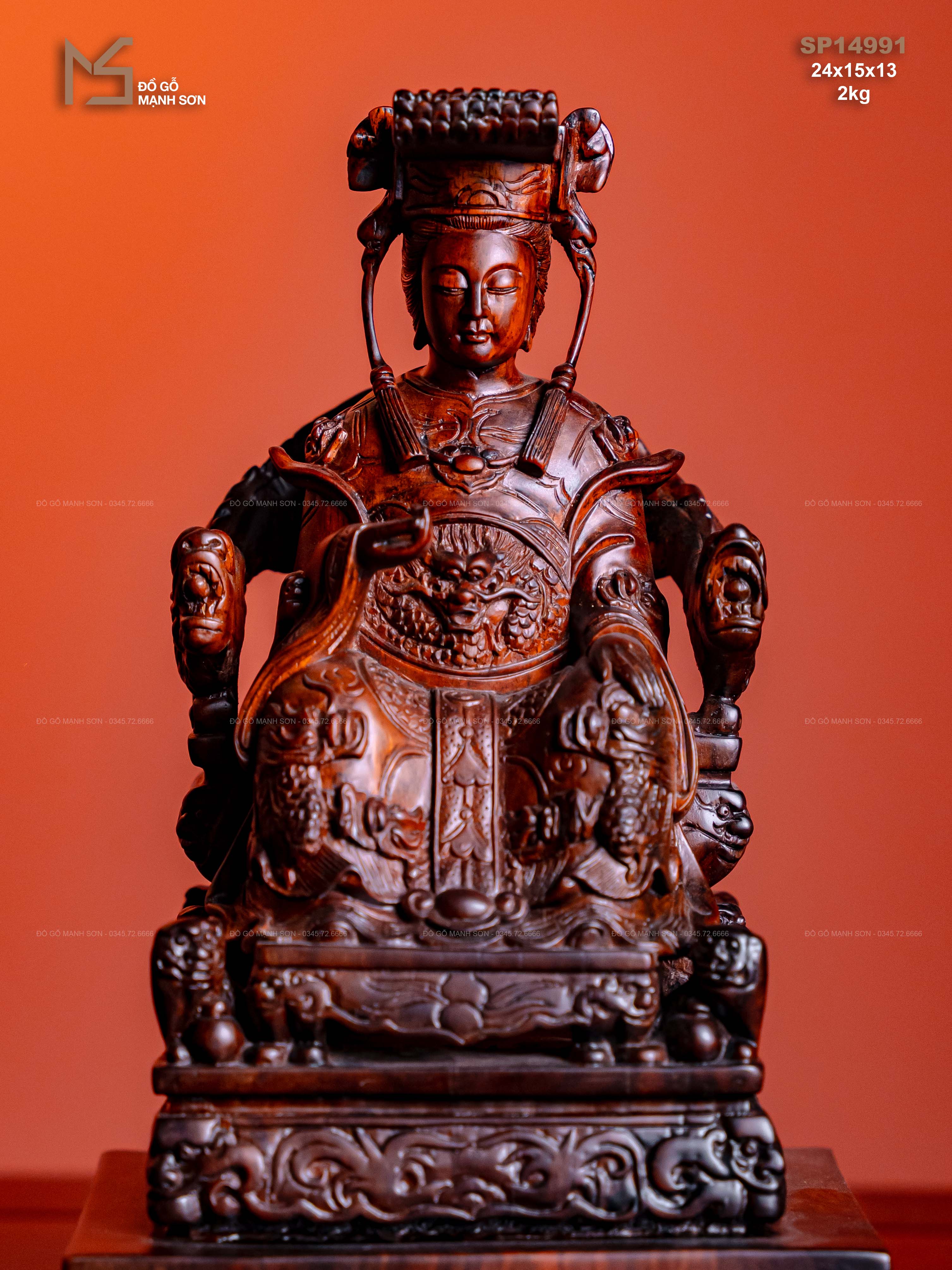 TƯỢNG THÁNH MẪU - GỖ TRẮC