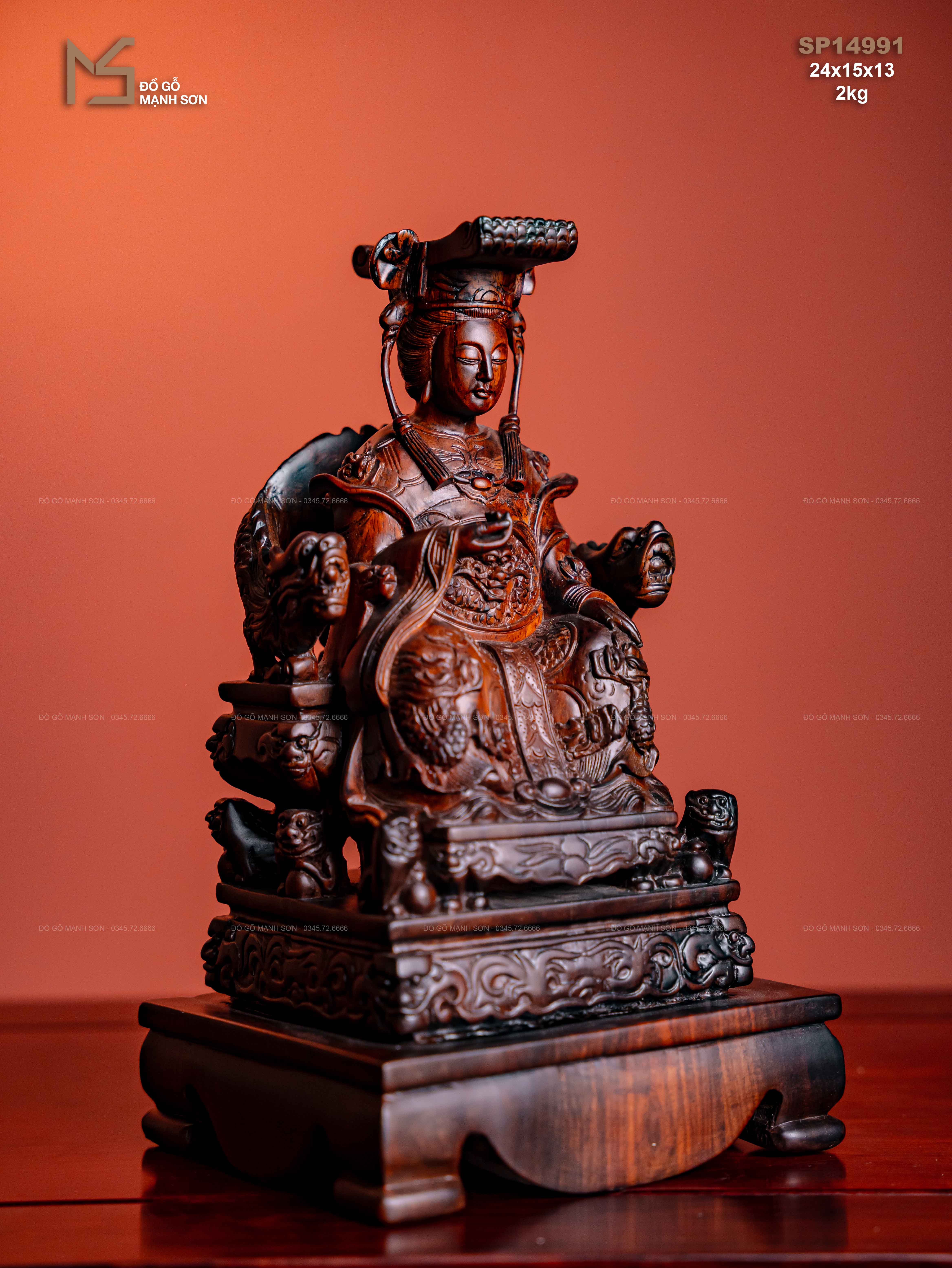 TƯỢNG THÁNH MẪU - GỖ TRẮC