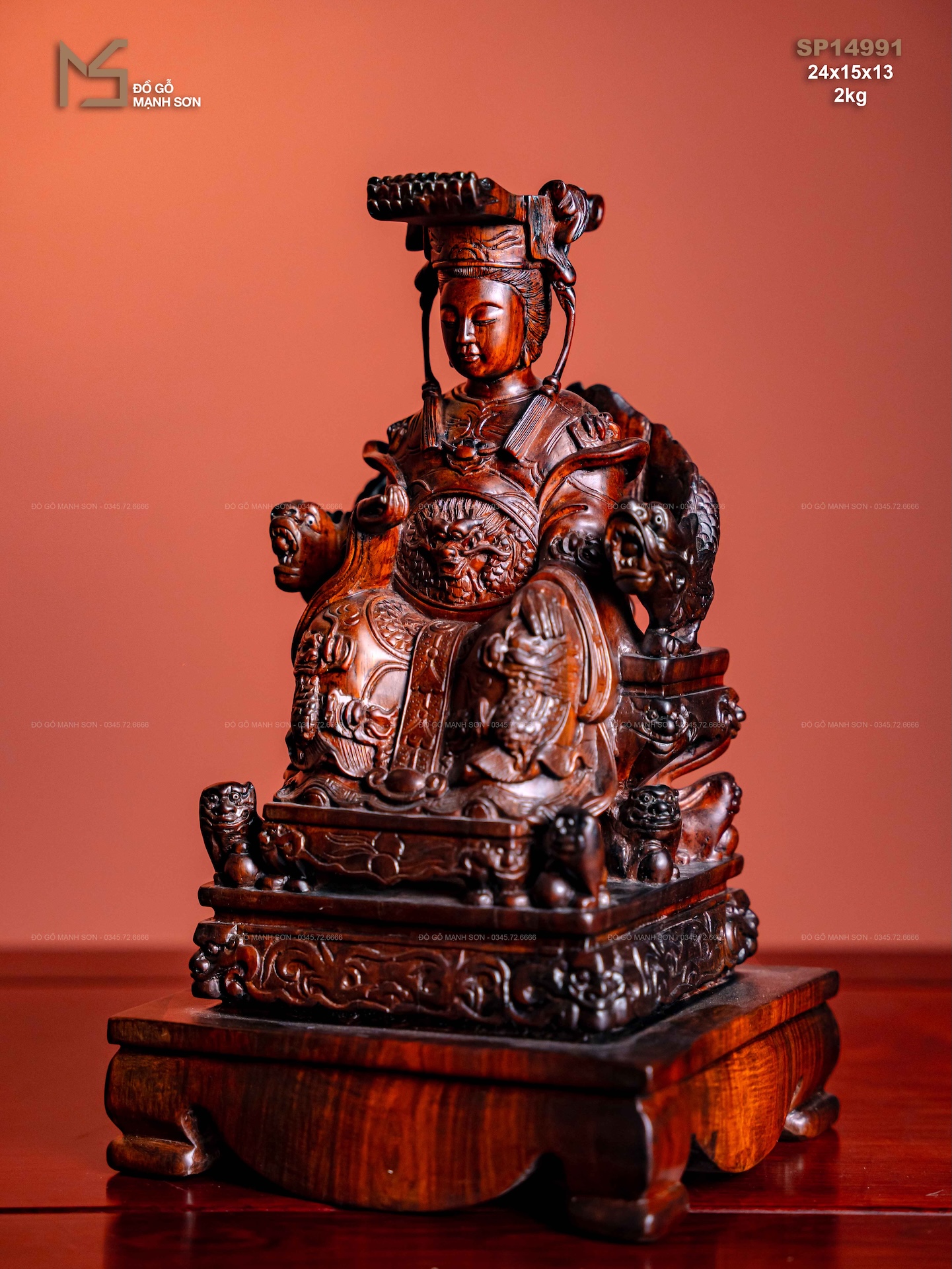 TƯỢNG THÁNH MẪU - GỖ TRẮC