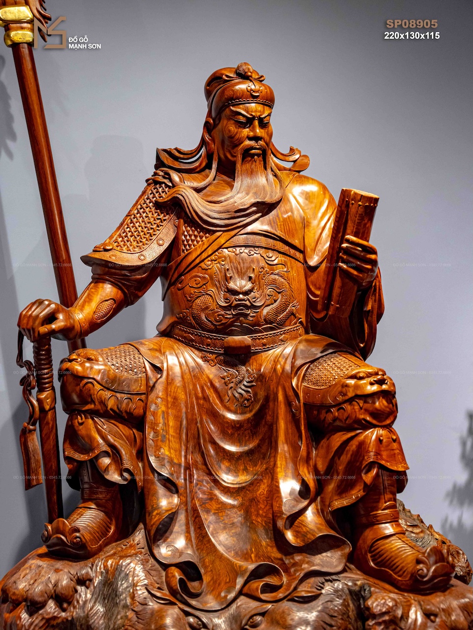 TƯỢNG QUAN CÔNG - GỖ CẨM VIỆT