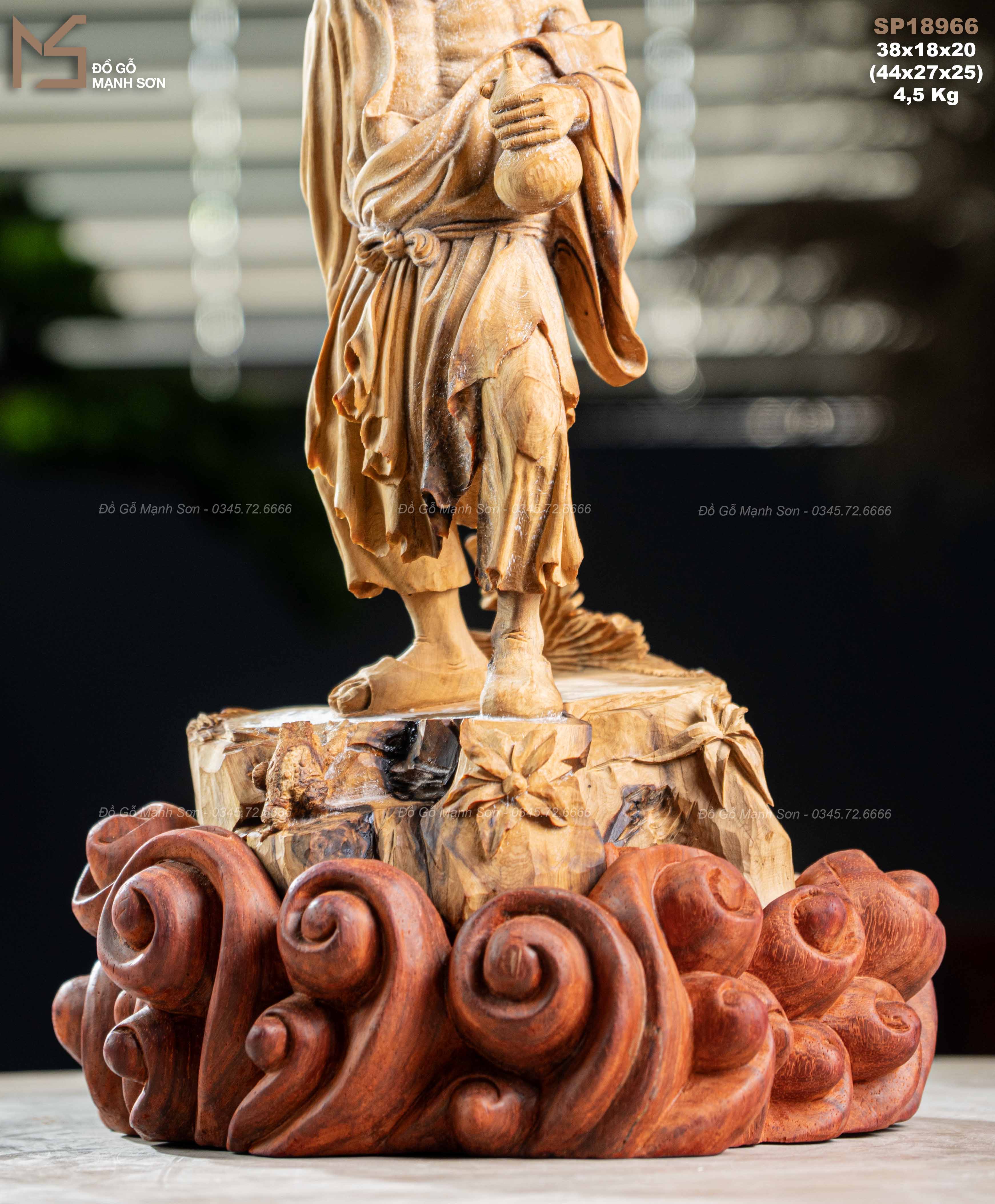 TƯỢNG TẾ CÔNG - GỖ HOÀNG ĐÀN