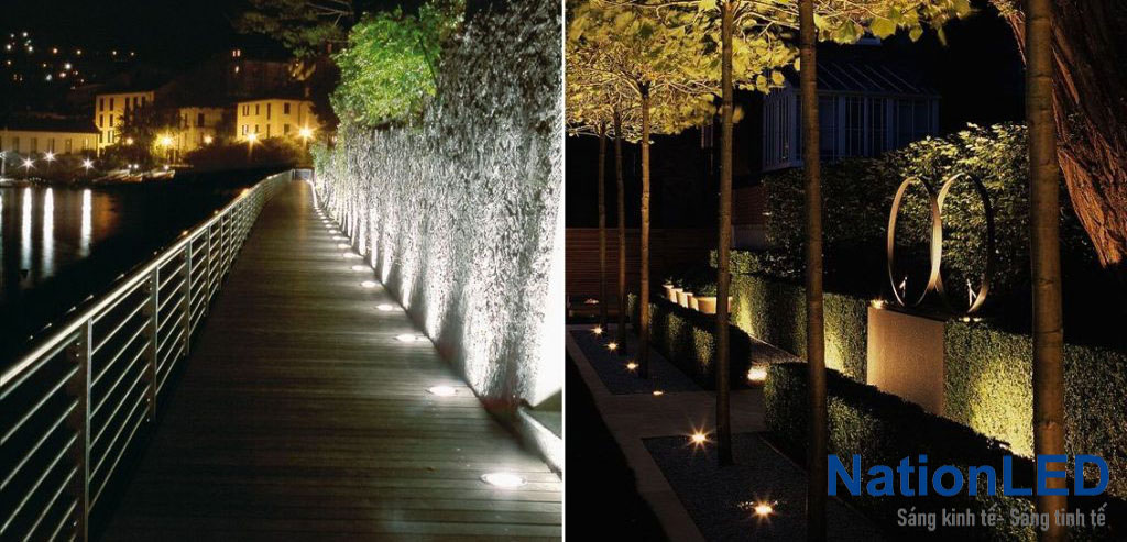 Đèn LED âm đất - Chiếu sáng và dẫn hướng tinh tế