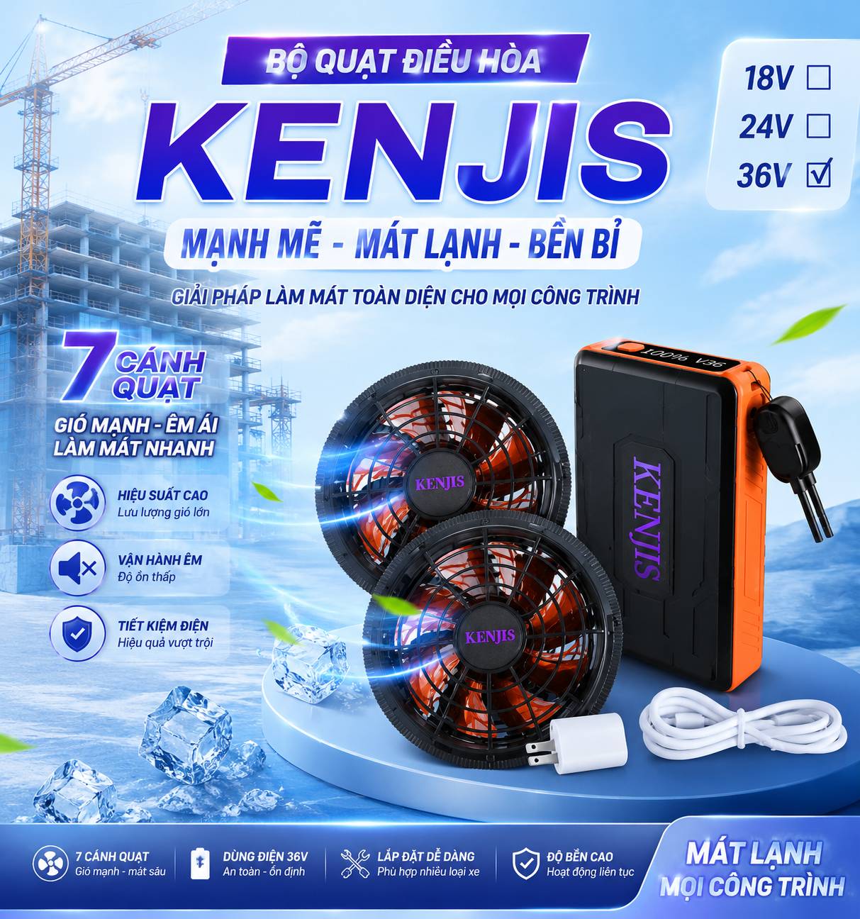 bo-quat-dieu-hoa-kenjis-36v-quat-7-canh-giai-phap-lam-mat-hieu-qua-cho-cong-trin