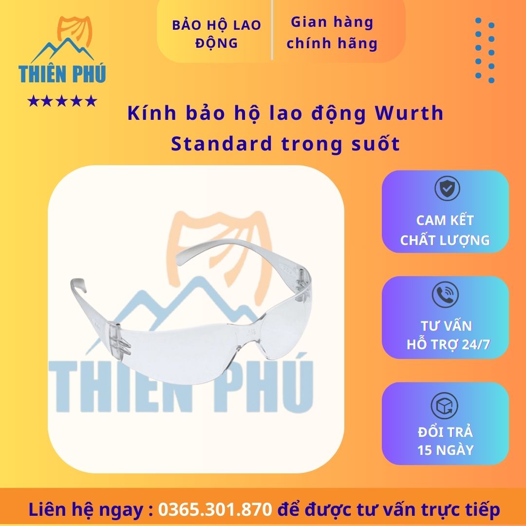 kinh-bao-ho-lao-dong-wurth-standard-trong-suot