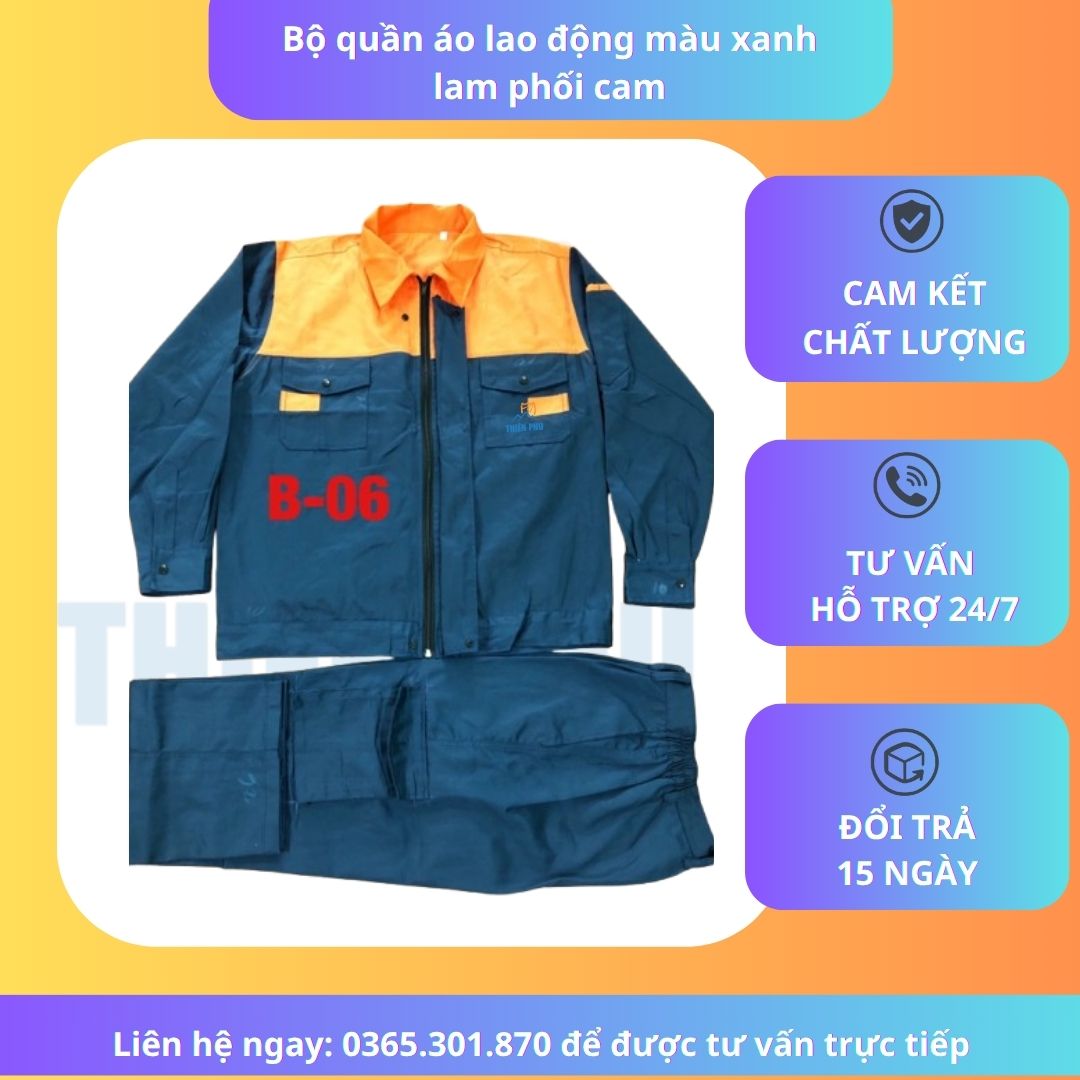 bo-quan-ao-lao-dong-mau-xanh-lam-phoi-cam