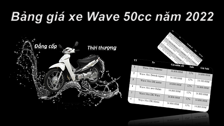 BẢNG GIÁ XE WAVE 50CC NĂM 2022