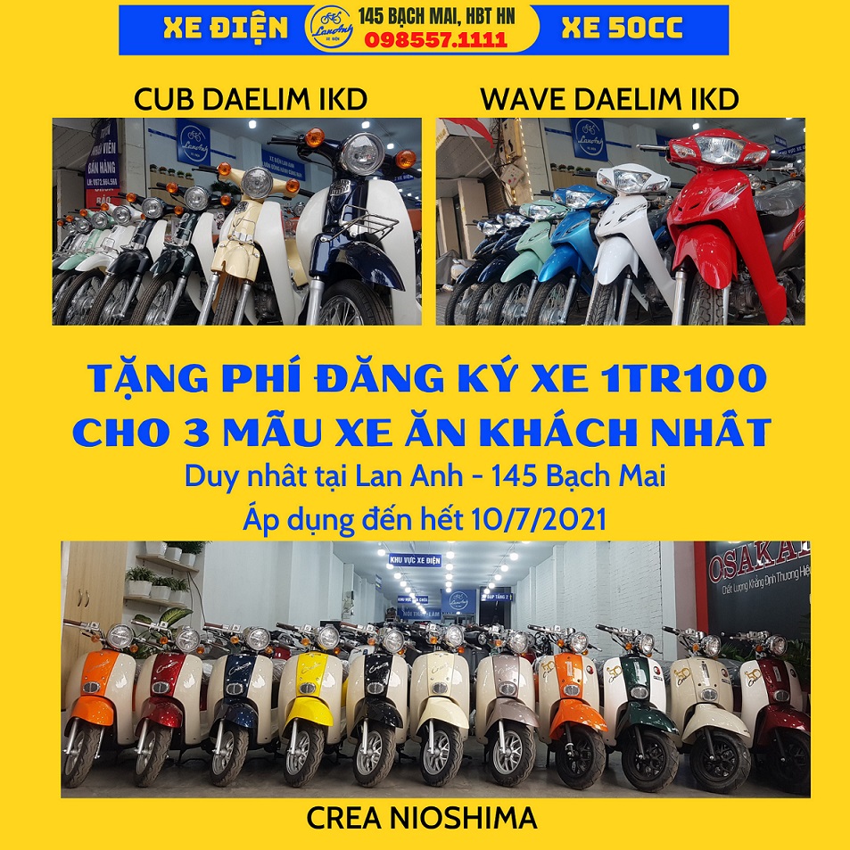 NHỮNG KHUYẾN MẠI GÌ KHI MUA XE GA 50CC Ở XE ĐIỆN LAN ANH MÀ BẠN NÊN BIẾT?