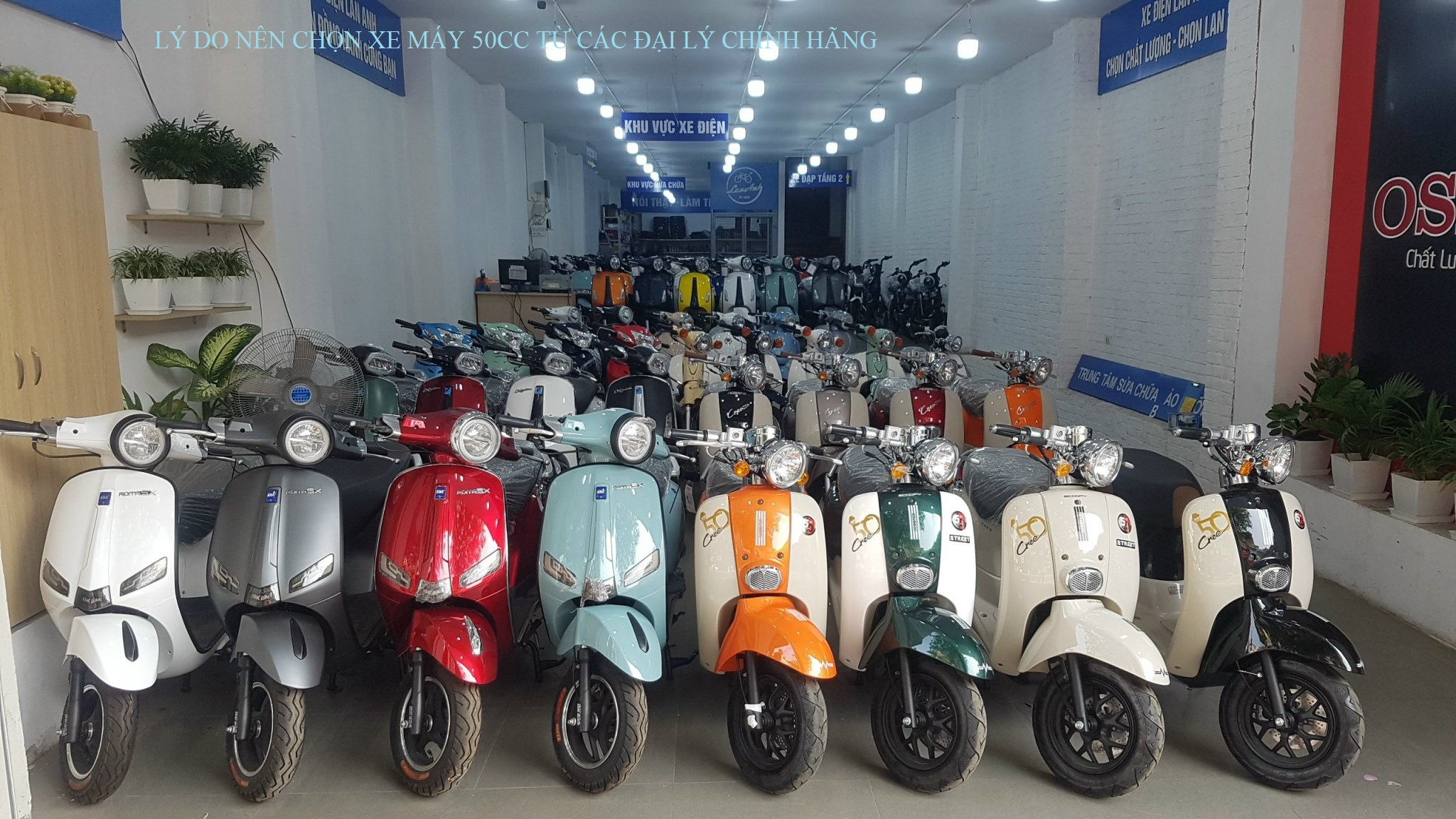 Xe ga 50cc tại Xe điện Lan Anh