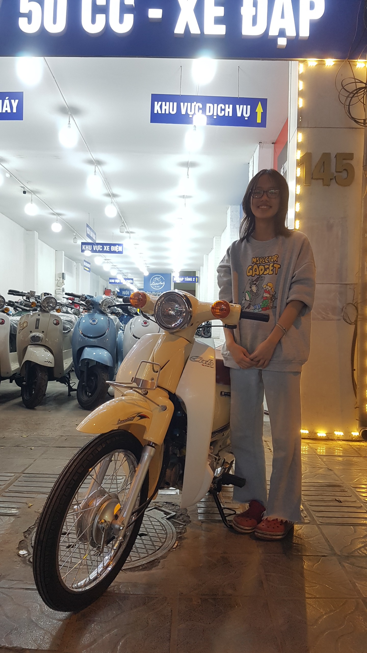 Xe Cub 50cc- Xe Điện Lan Anh