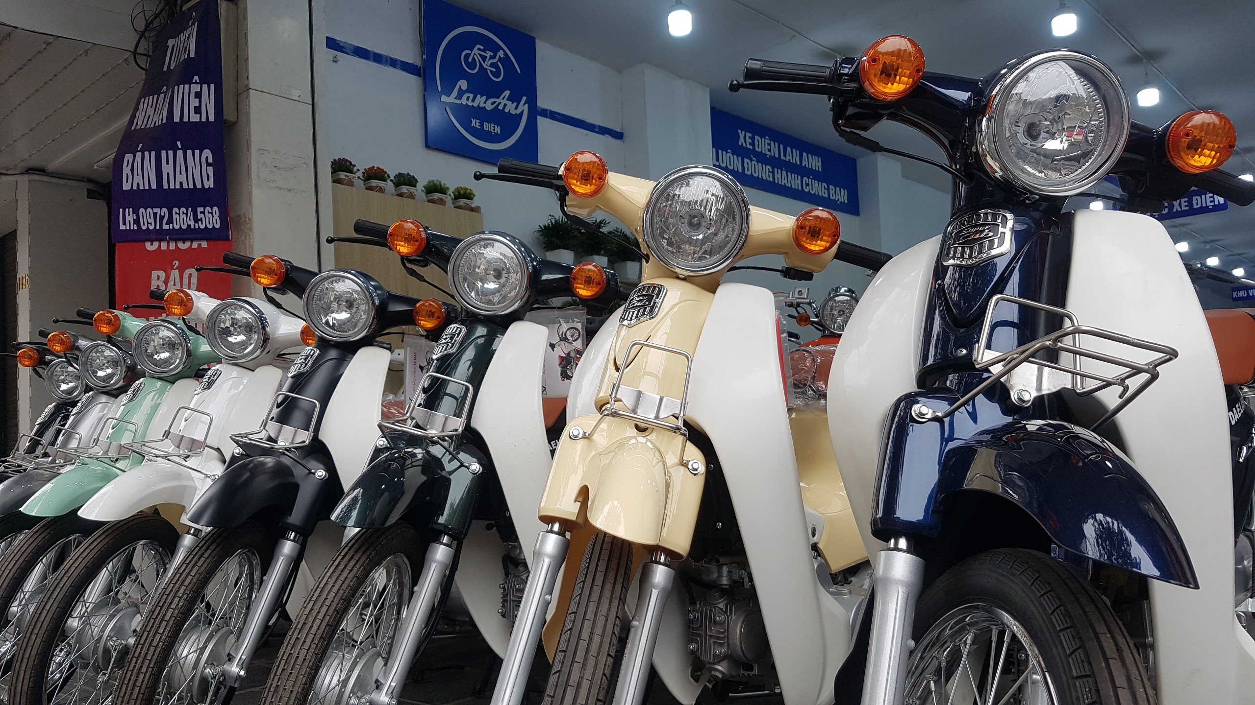 Xe cub 50cc - Xe điện Lan Anh