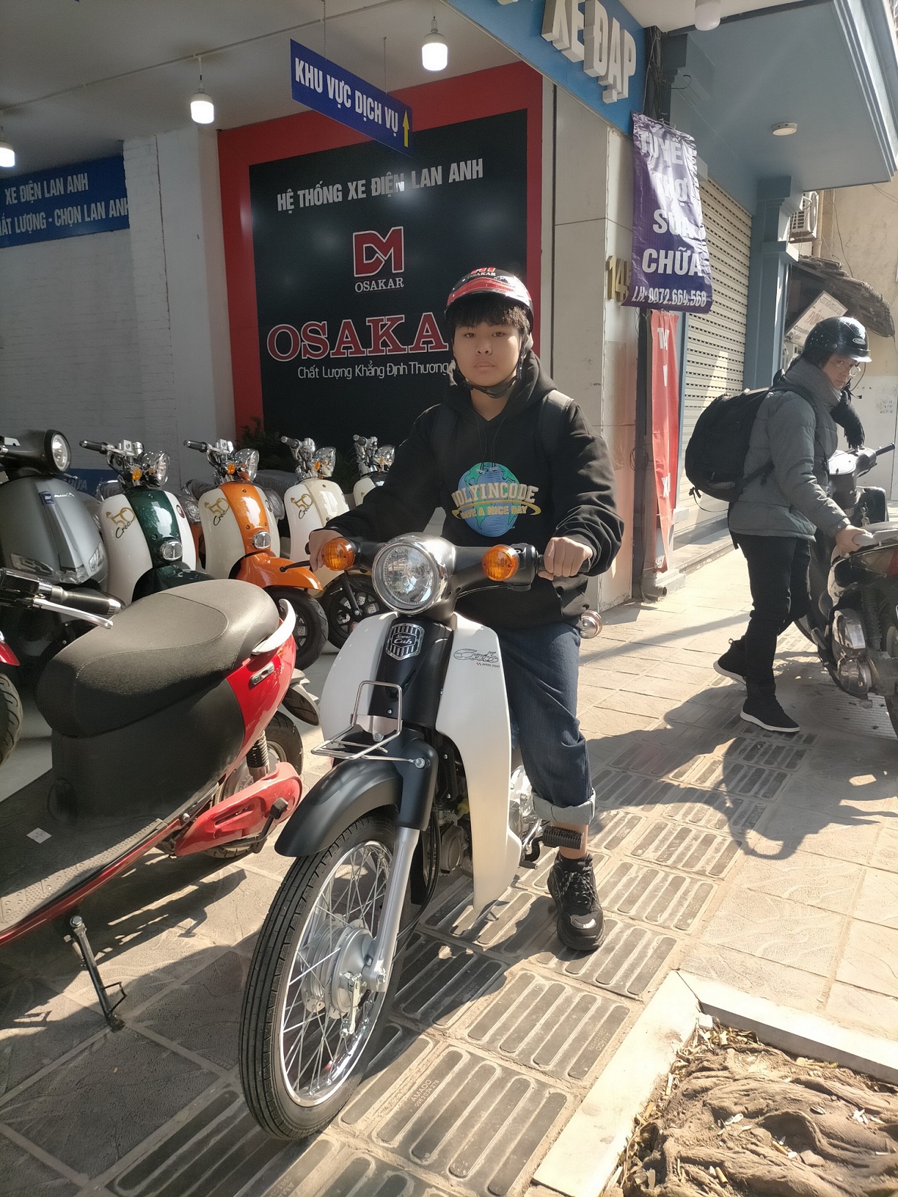 Xe Cub 50cc- Xe Điện Lan Anh