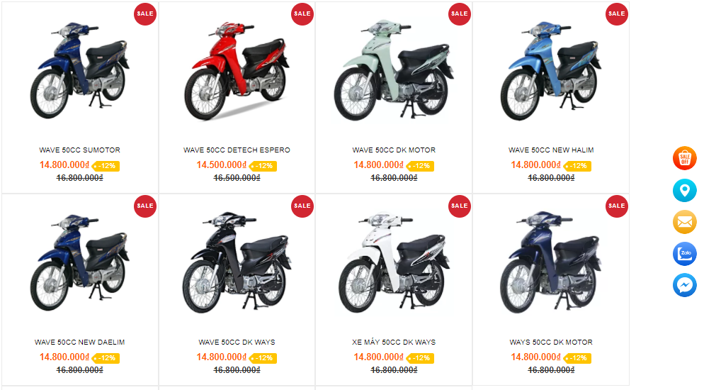 Xe Wave 50 giá bao nhiêu bảng giá xe Wave 50cc mới nhất hiện nay