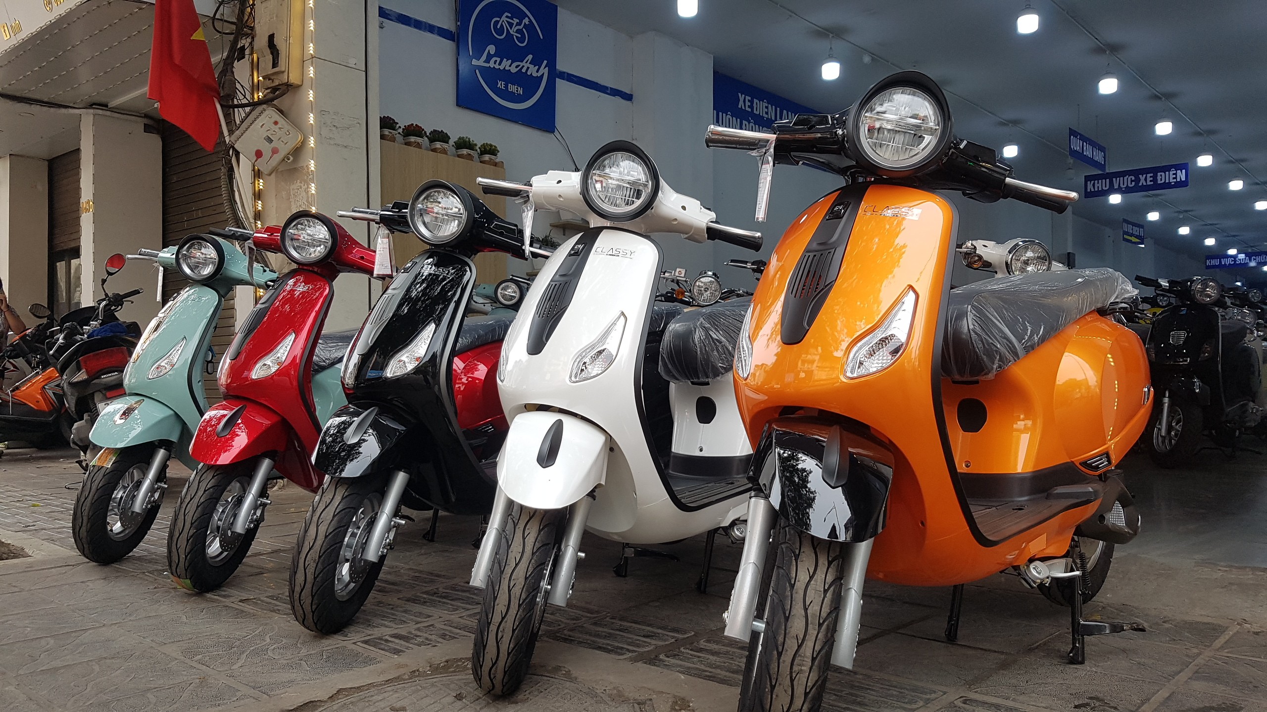 Xe máy điện Vespa Classy - Xe máy điện Lan Anh