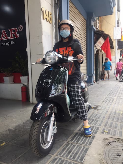 xe Vespa 50cc- Xe điện Lan Anh